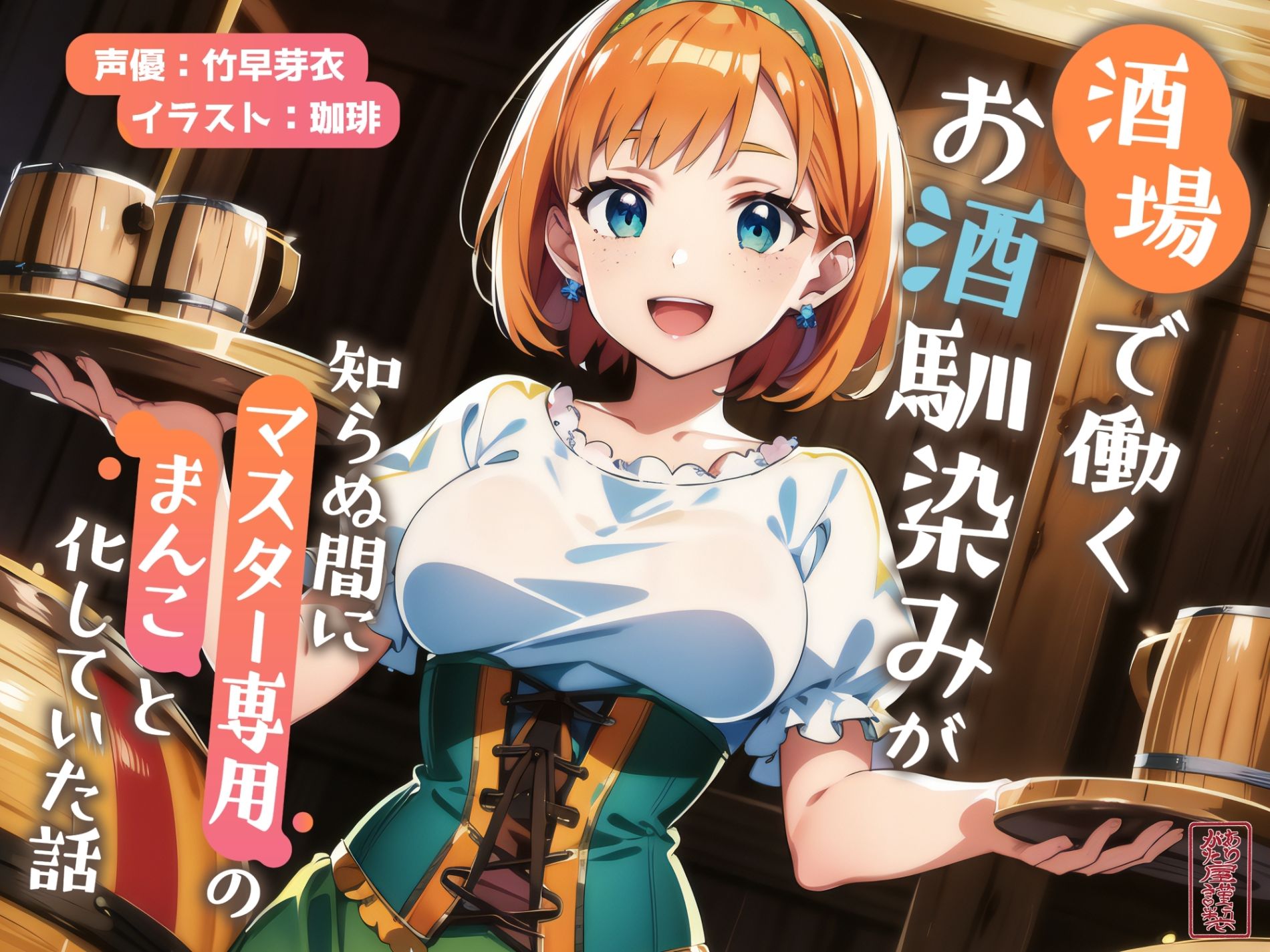【ずう〜っと200円】酒場で働くお酒馴染みが知らぬ間にマスター専用のまんこと化していた話【寝取られ/寝取り】 サンプル1ページ目
