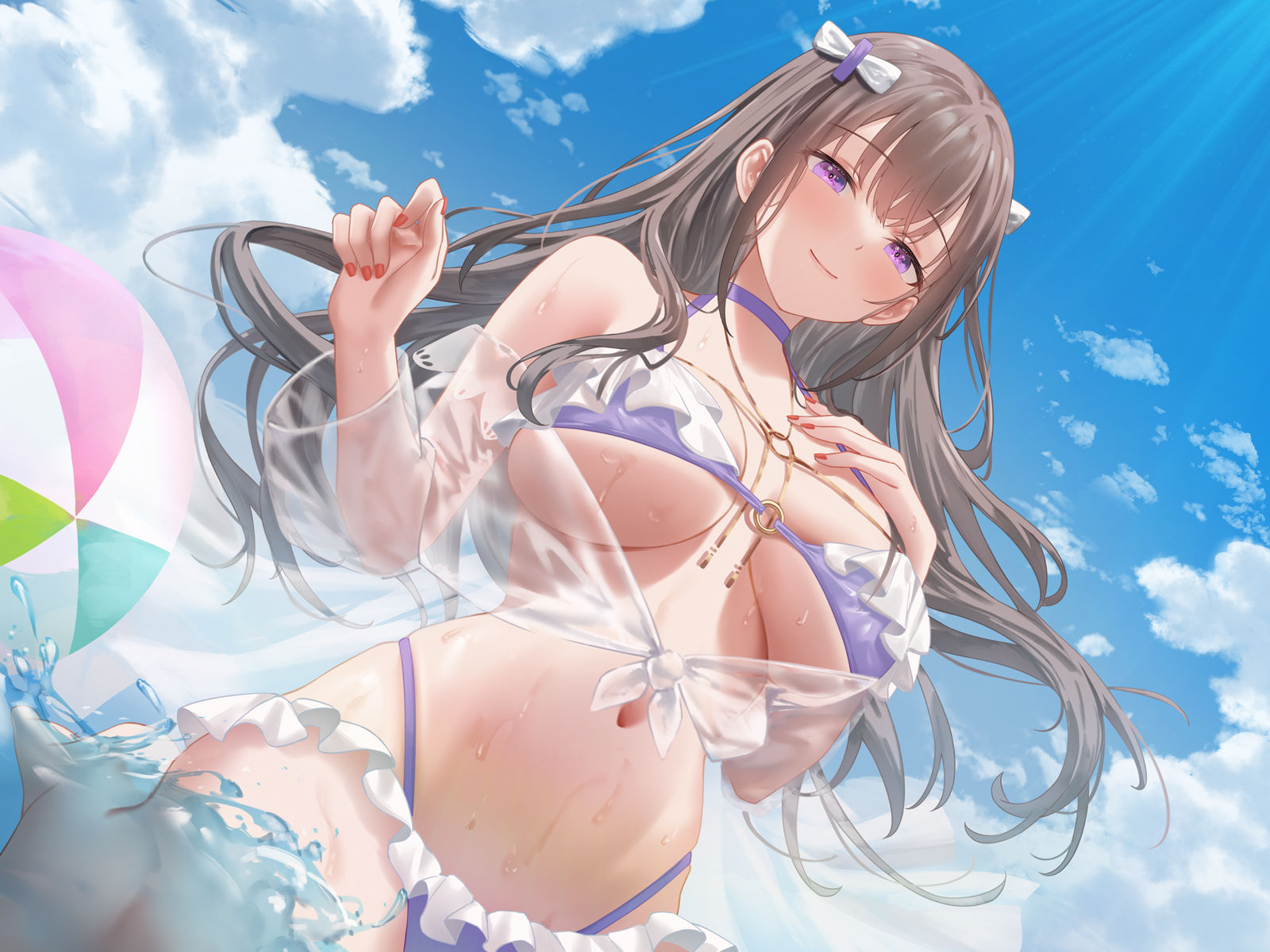 ご奉仕大好きな幼なじみの千歳ちゃんとスキスキ（はーと）いちゃらぶ学生性活〜夏/可愛いヤキモチ〜 サンプル5ページ目