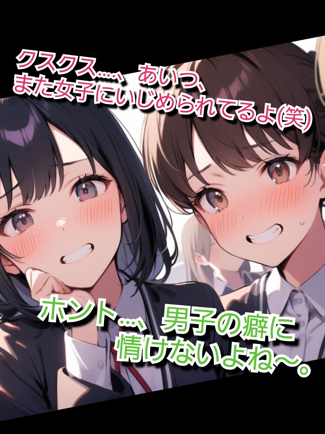 いじめっ娘クラブのSPHボイス 私立空想学園 ヤンキー女子の短小包茎ちんぽいじめ【第1話】 放課後に大勢の女子の前でパンツを脱がされて… サンプル1ページ目