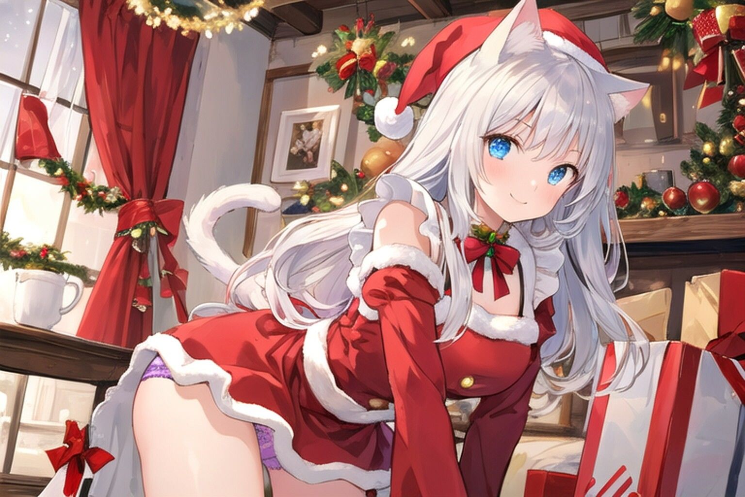 同棲ねこさんとのクリスマスゆきな編2025 サンプル2ページ目