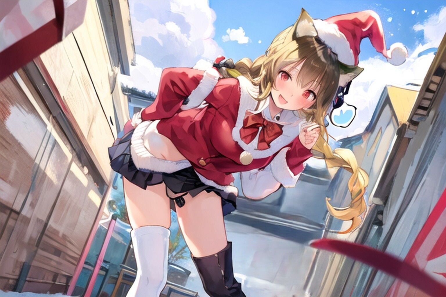 猫のサンタさんがプレゼントを持ってきた…のだが サンプル8ページ目