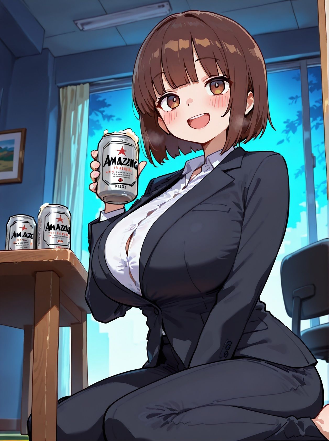 【即おち×低音ゆるイキ】低音ボイスで甘やかしてくれる爆乳お姉ちゃんとガチイキアクメのだらだら同居性活 サンプル1ページ目