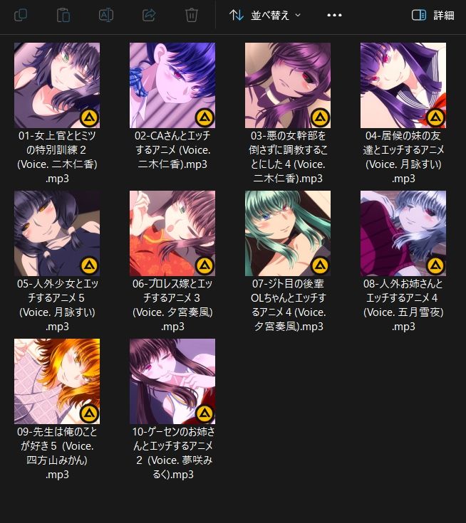 アニメ作品ボイスまとめVol.4 サンプル2ページ目