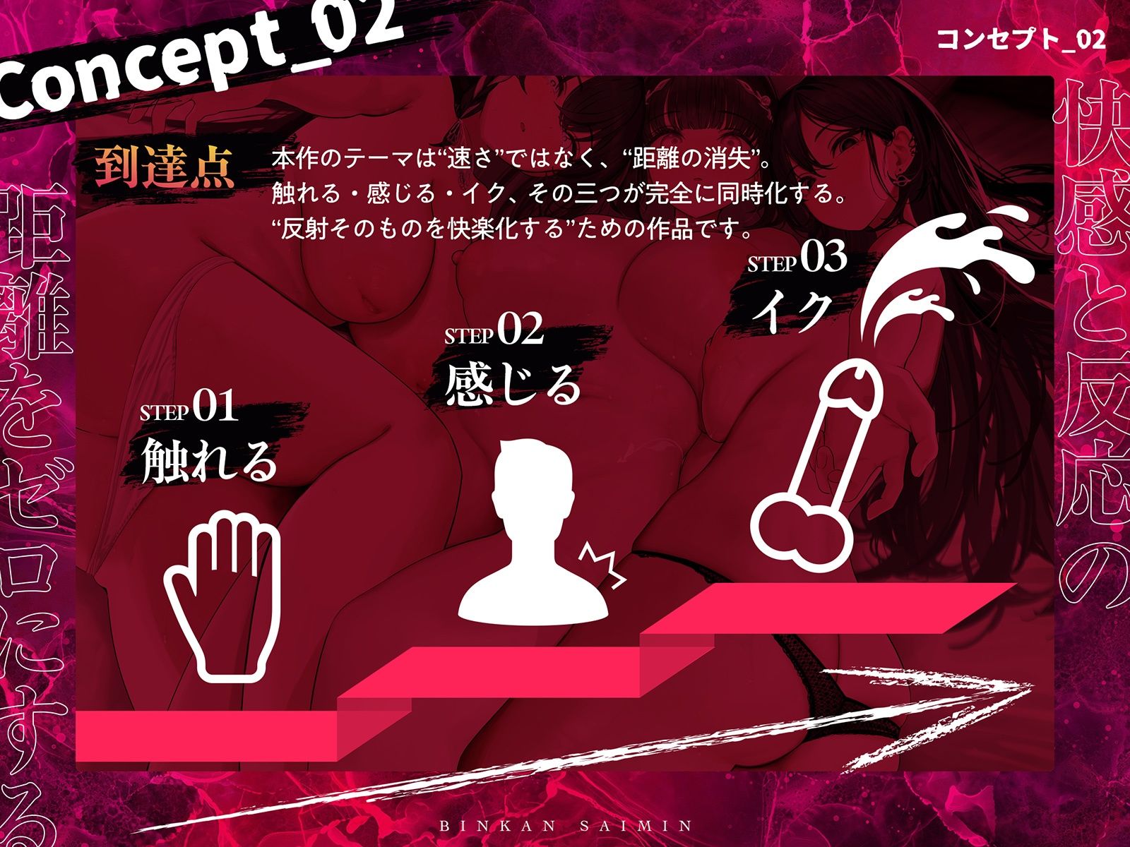 【全方向360度マルチボイス】即イキ敏感催● 〜触られるだけでイク絶頂〜 サンプル4ページ目