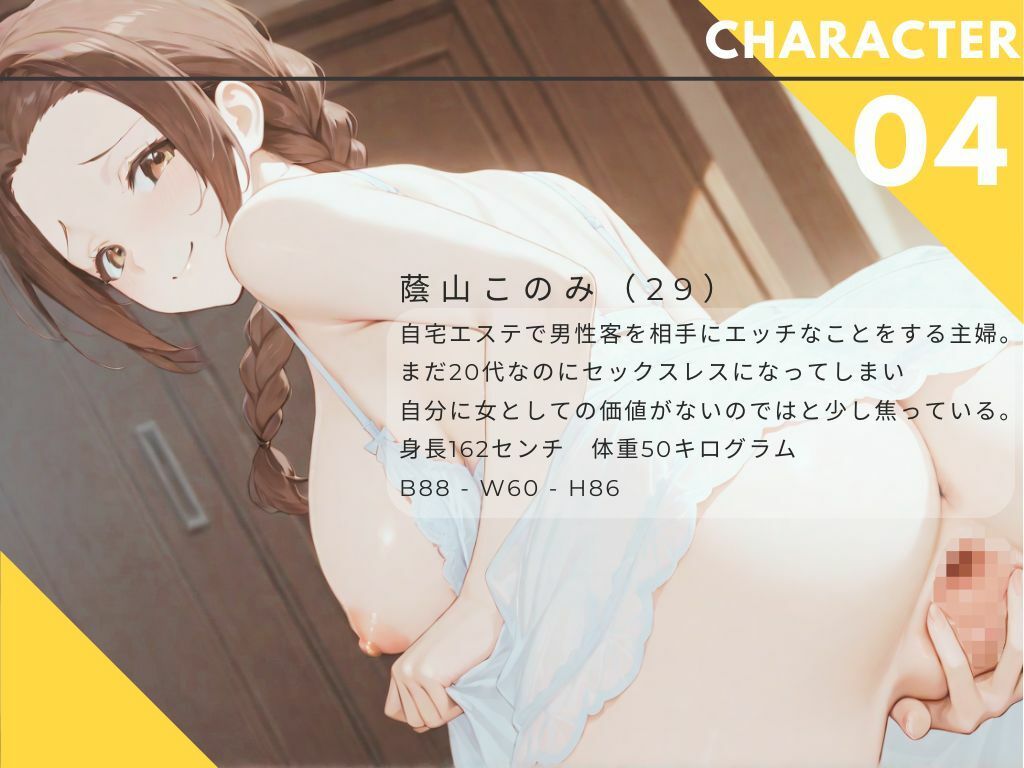 【ながら聞き推奨】メンズエステ不倫体験談風 / 実演風 / セフレ / 背徳中出し/ 人妻がご奉仕メンエスを開業した話 4【官能ポッドキャスト】 サンプル1ページ目