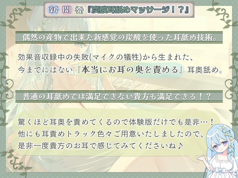 【癒し×安眠×エッチ】心が疲れた貴方に贈る。 究極の甘やかしエルフママが身も心も治してくれる湯治宿 【新開発炭酸耳奥舐めと機材4種使用の拘りの音】 サンプル2ページ目
