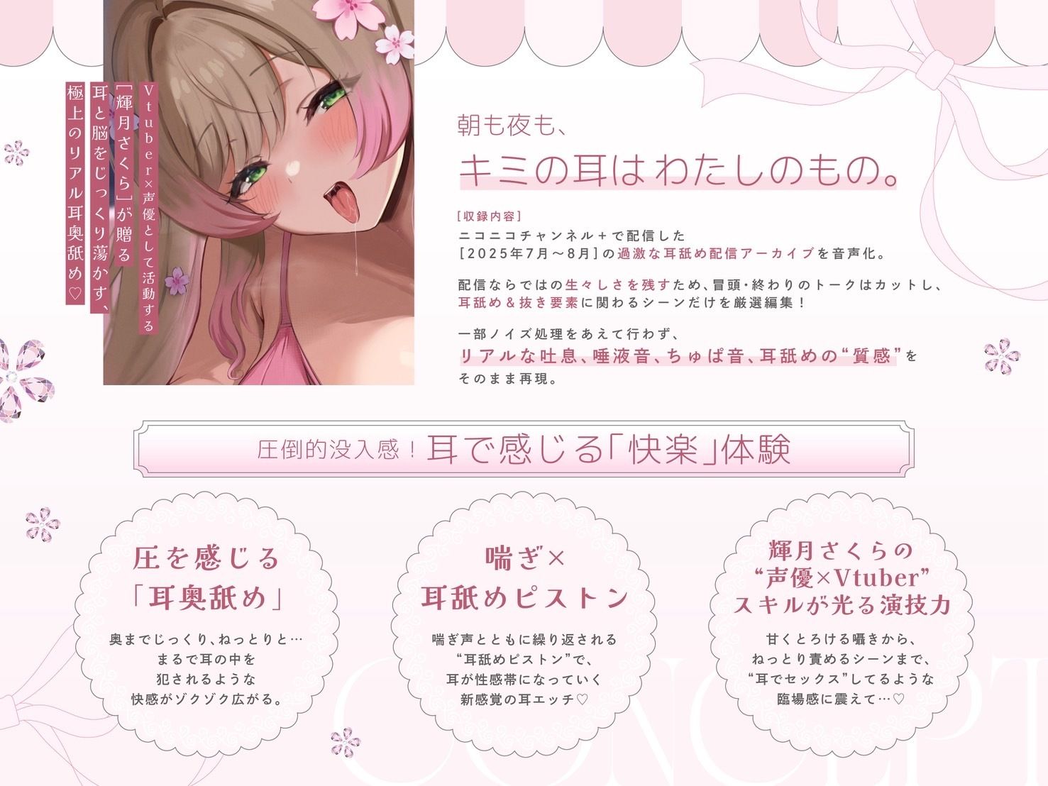 【耳イキ】耳舐めアーカイブ！耳奥舐め×喘ぎ×オナサポ｜厳選編集6時間オーバー！【圧倒的耳奥舐め】 サンプル1ページ目