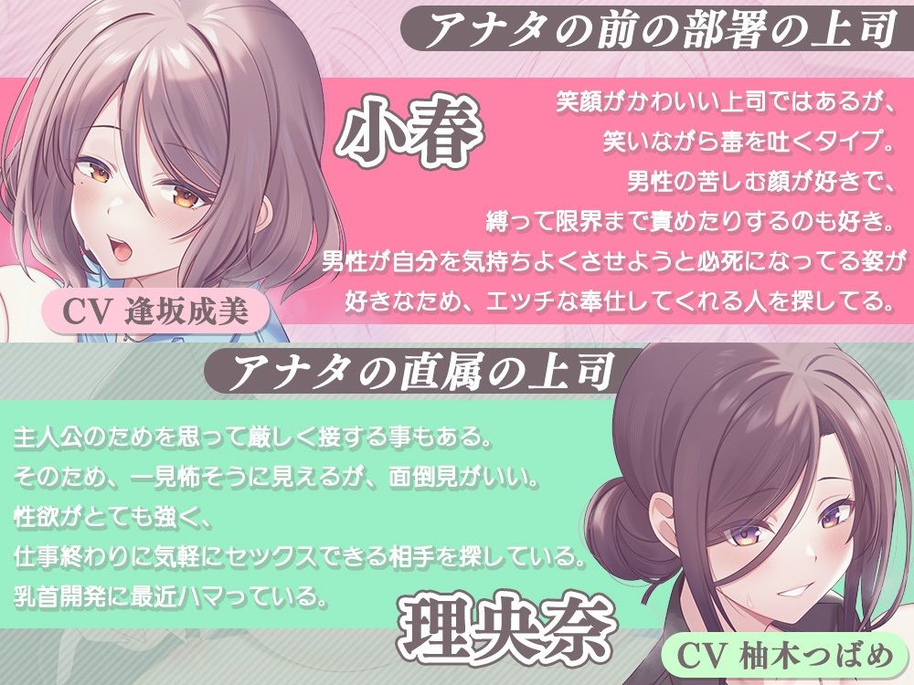 会社でチクハラ！？ず〜っと乳首責め♪〜アナタの事を全肯定な上司達に、敏感な乳首開発されちゃいます〜 サンプル3ページ目