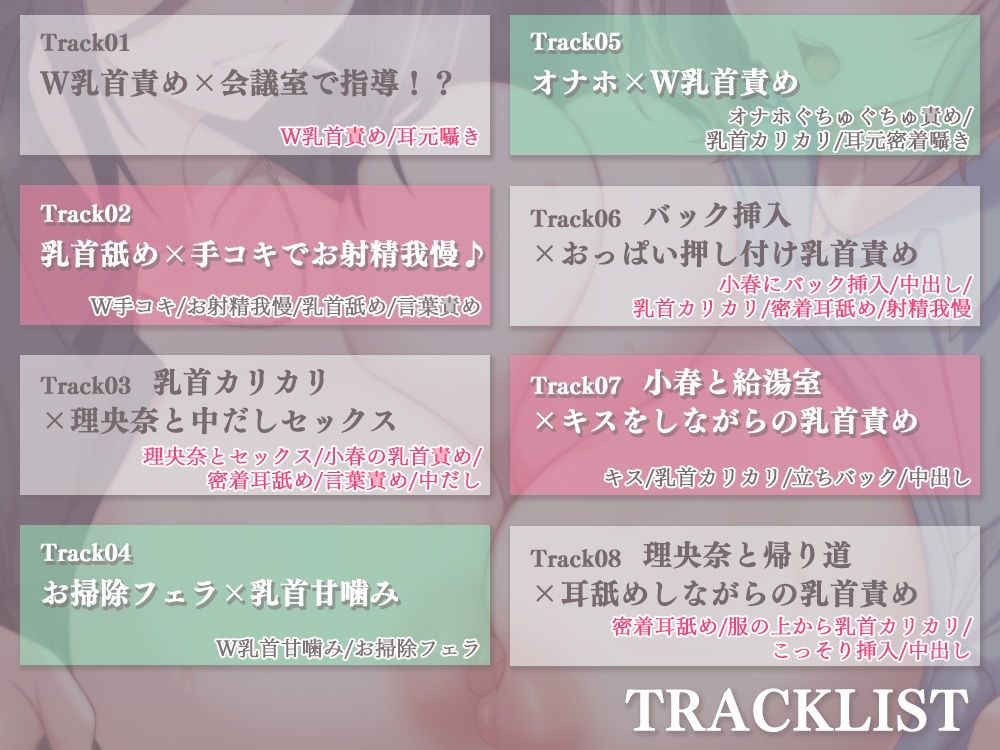 会社でチクハラ！？ず〜っと乳首責め♪〜アナタの事を全肯定な上司達に、敏感な乳首開発されちゃいます〜 サンプル4ページ目