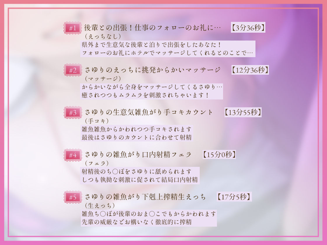 よっわぁ〜後輩生意気ギャルOLにからかわれながら中出し射精させられる〜 サンプル4ページ目