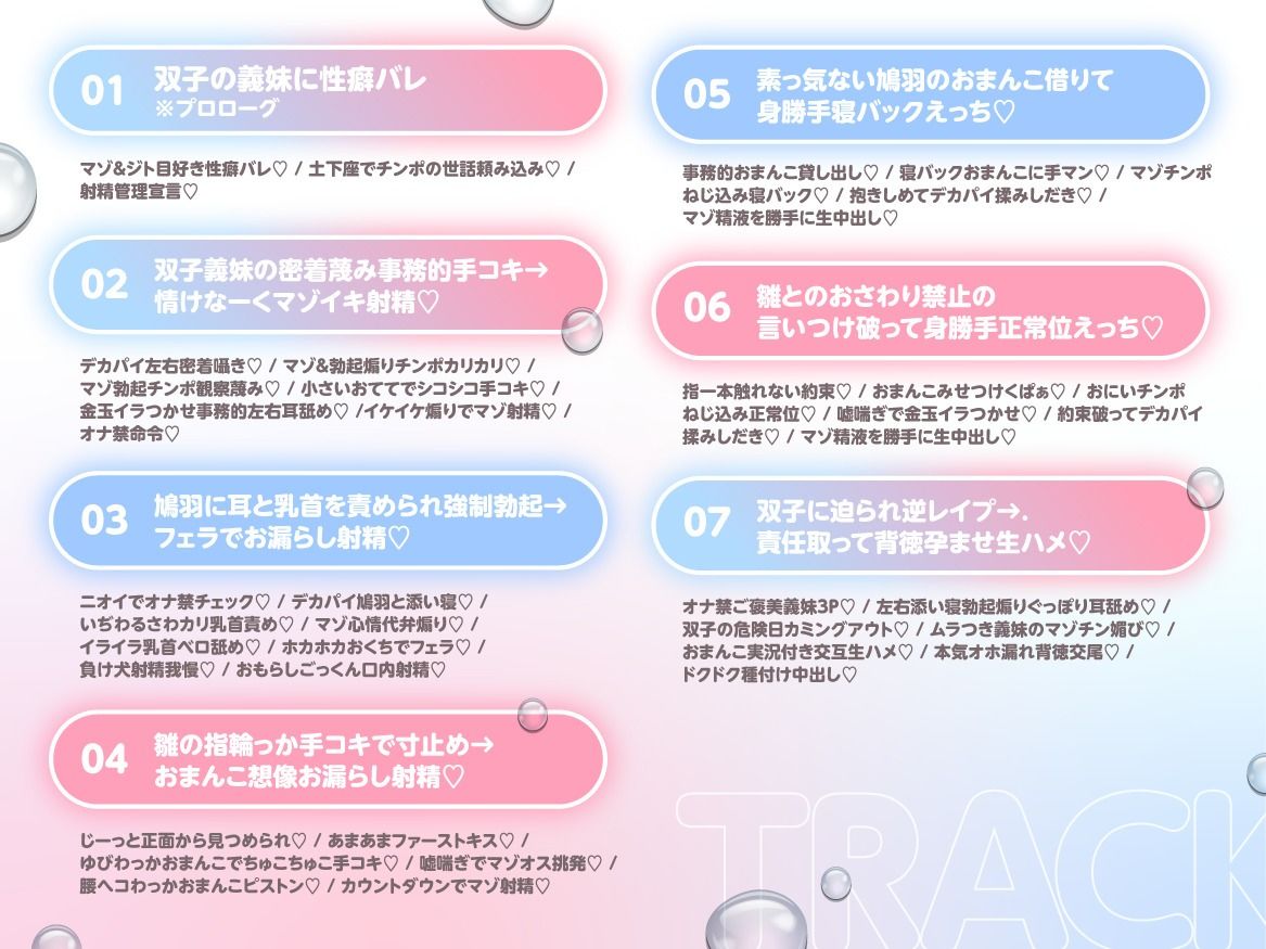 【いぢわる射精管理/全裸差分イラスト付き】デカパイ双子義妹のいぢわる射精管理 〜ジト目大好きマゾおにいのお世話はおまかせ〜【KU100】 サンプル5ページ目