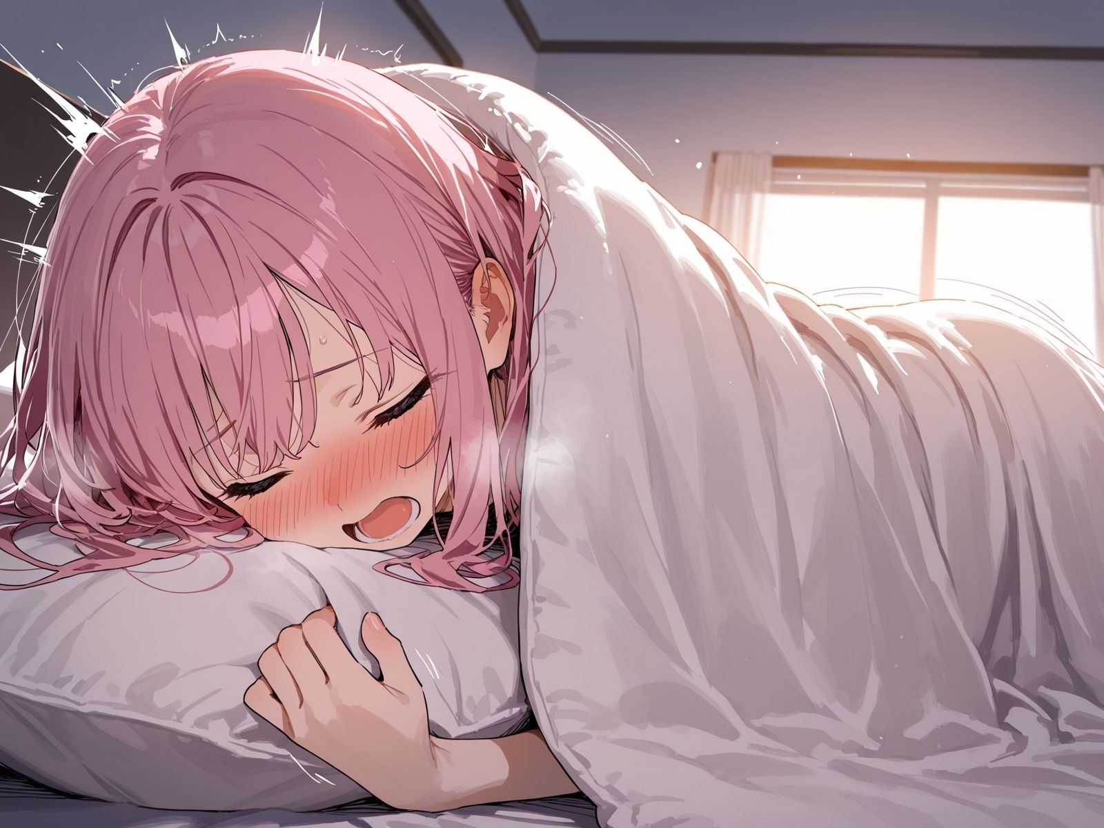 【オナニー実演】朝からオナニーしちゃった〜朝からエッチなことする女の子は嫌いですか？ サンプル2ページ目