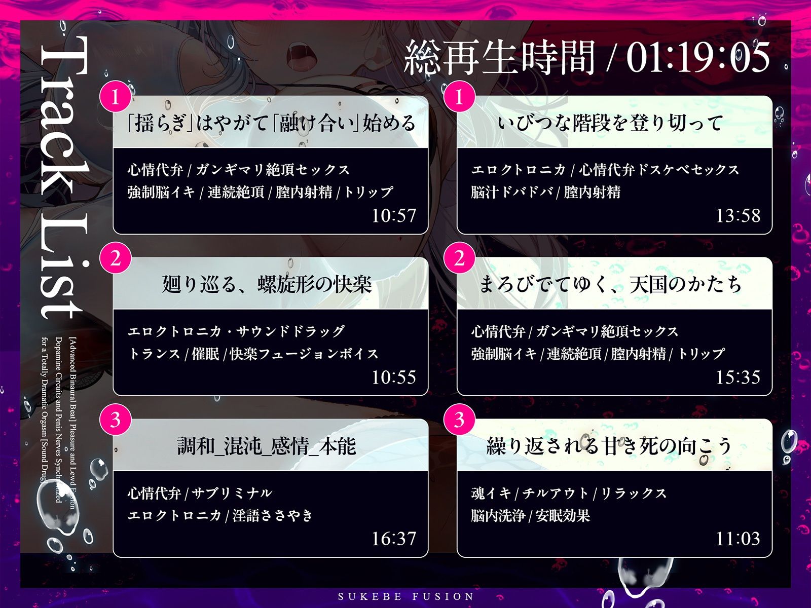 【進化系バイノーラルビート】快楽スケベフュージョン♯ドーパミン回路とおちんぽ神経が完全同期するガンギマリ絶頂。【サウンドドラッグ】 サンプル9ページ目