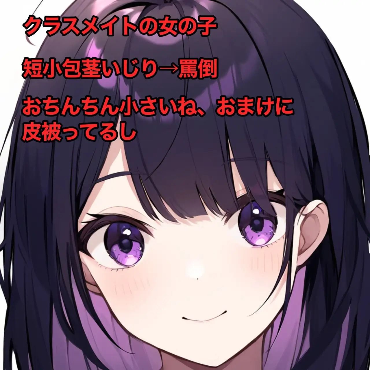 クラスメイトに無理矢理チン出しさせられてオナニー動画を撮られちゃう話 サンプル1ページ目