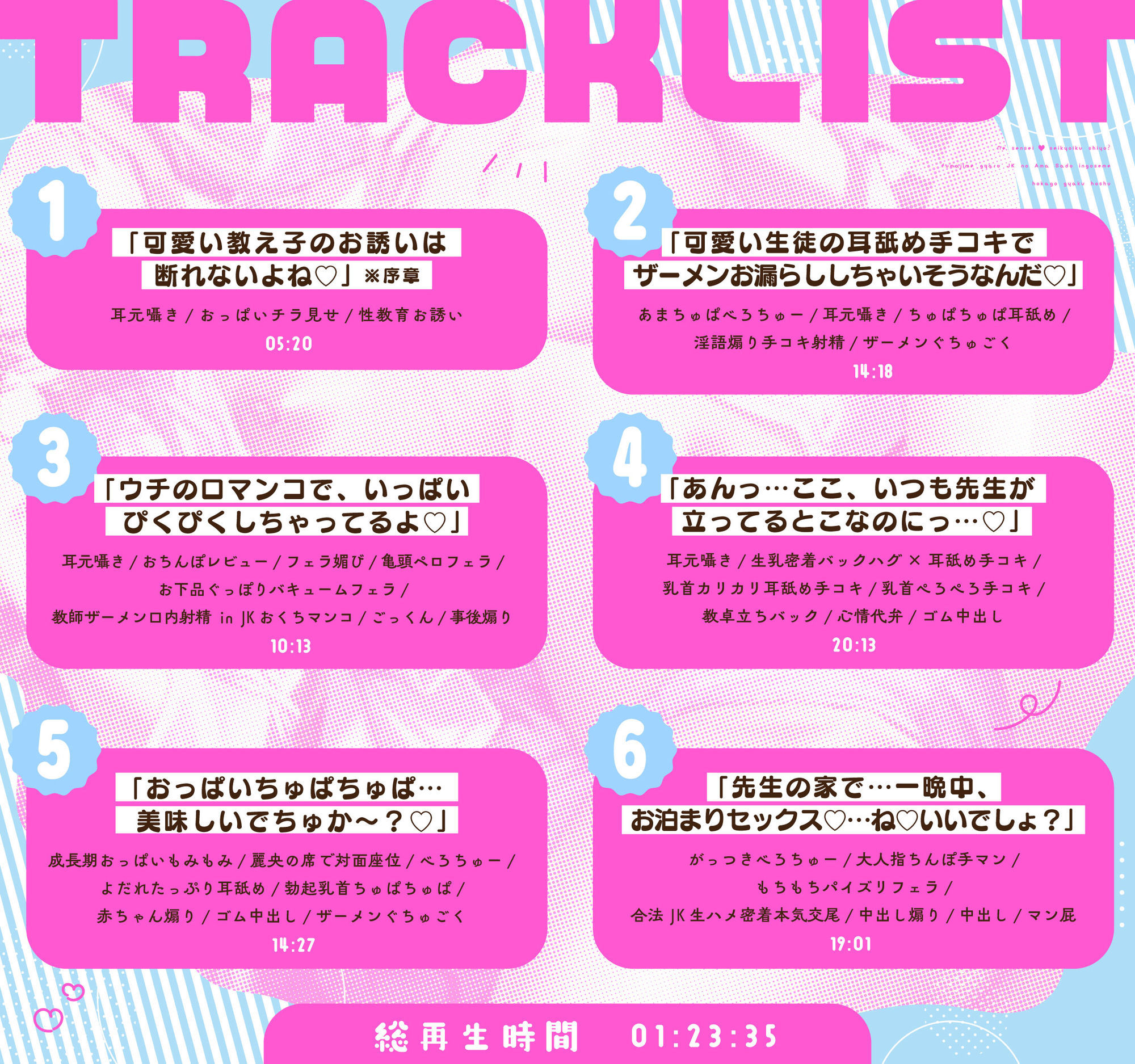 【ギャルJK淫語責め/ドスケベ全裸イラスト付き】「ねぇ先生…性教育しよ？」〜不真面目ギャルJKのあまサド淫語責め放課後逆補習〜【KU100】 サンプル6ページ目