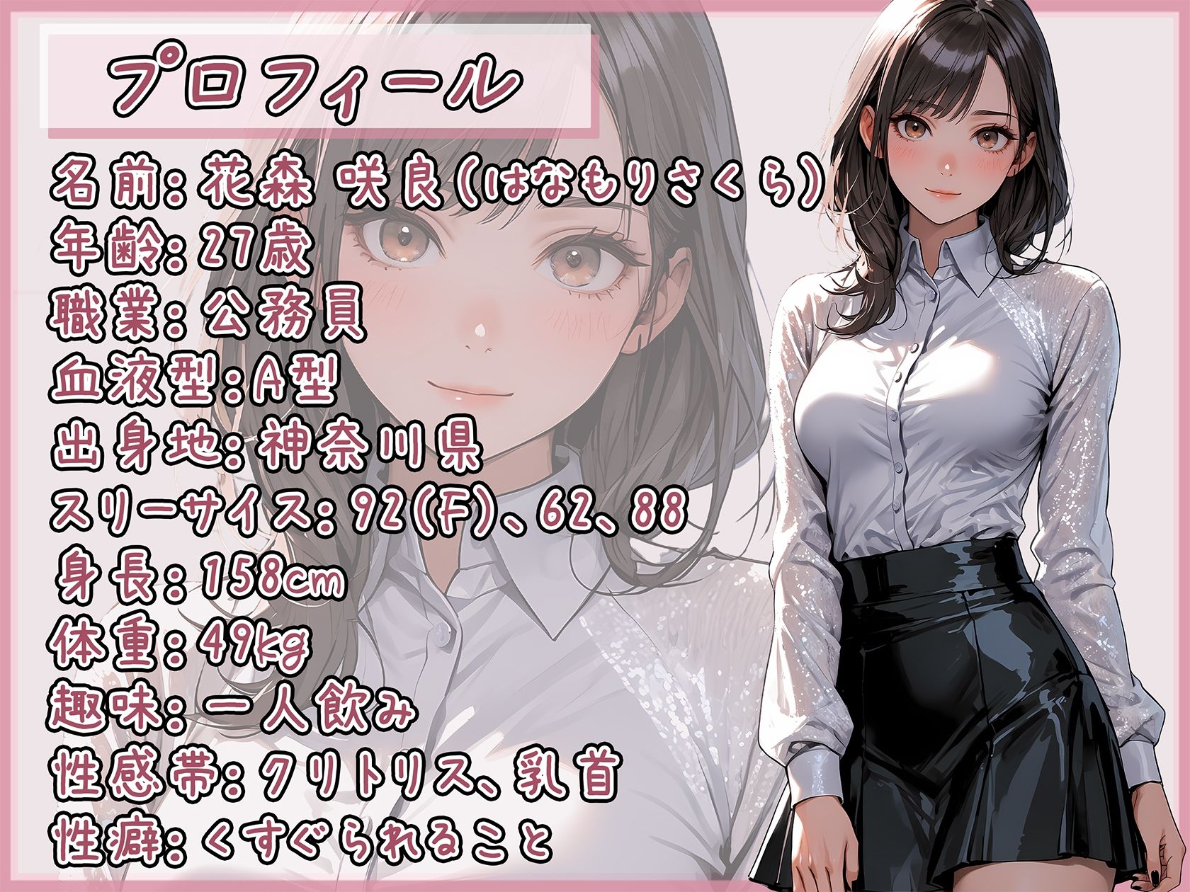 【オナニー】Fカップ公務員 花森咲良「ディルドでクチュ音」【花森咲良】 サンプル1ページ目