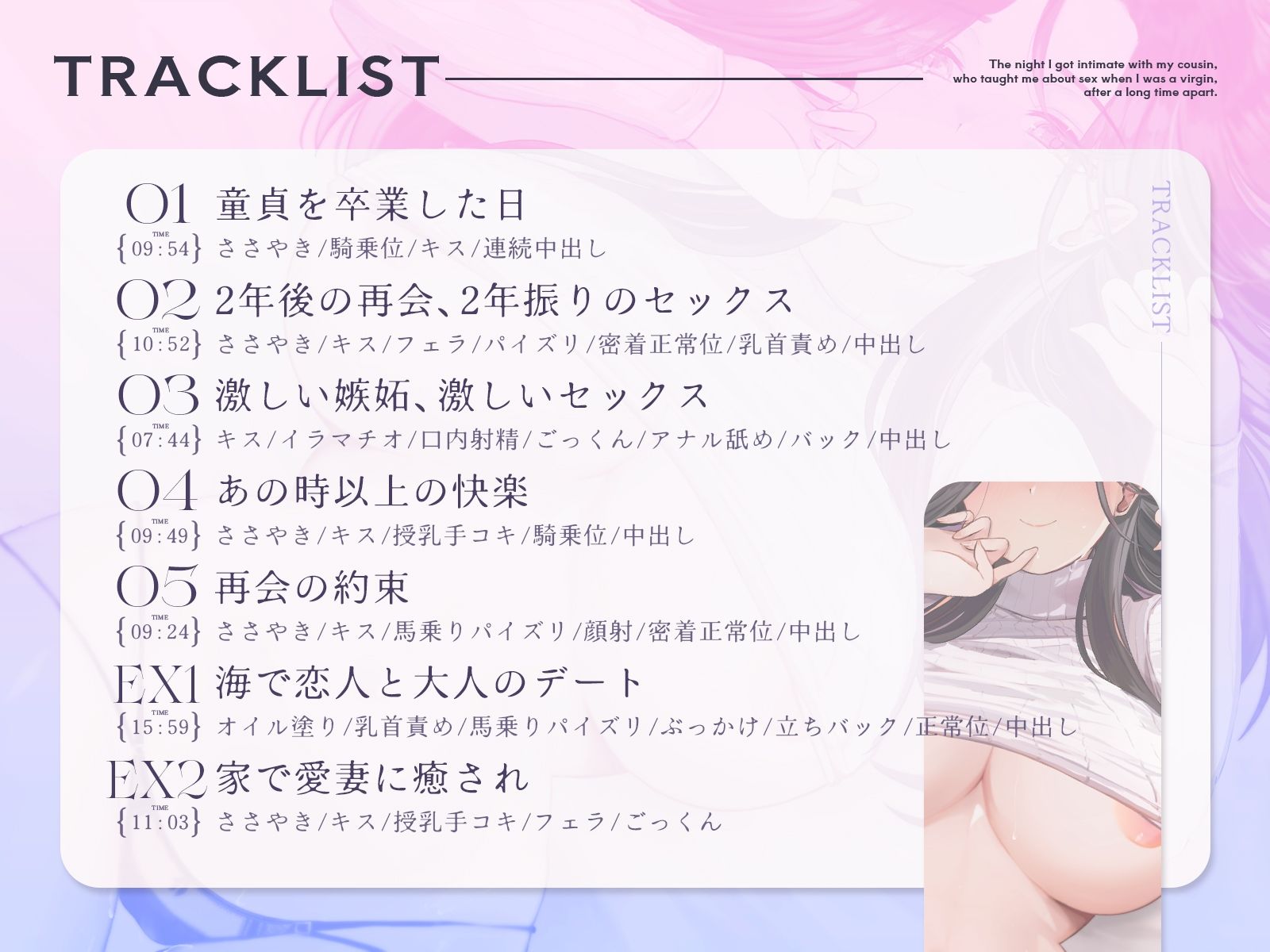 童貞の僕にセックスを教えてくれた従姉と久しぶりに絡み合った夜【バイノーラル/中出し/ラブラブ】 サンプル3ページ目