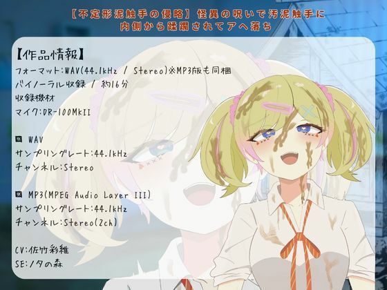 【R18短編小説/脚本付き】―不定形泥触手の侵略―怪異の呪いで汚泥触手に 内側から蹂躙されてアヘ落ち サンプル3ページ目