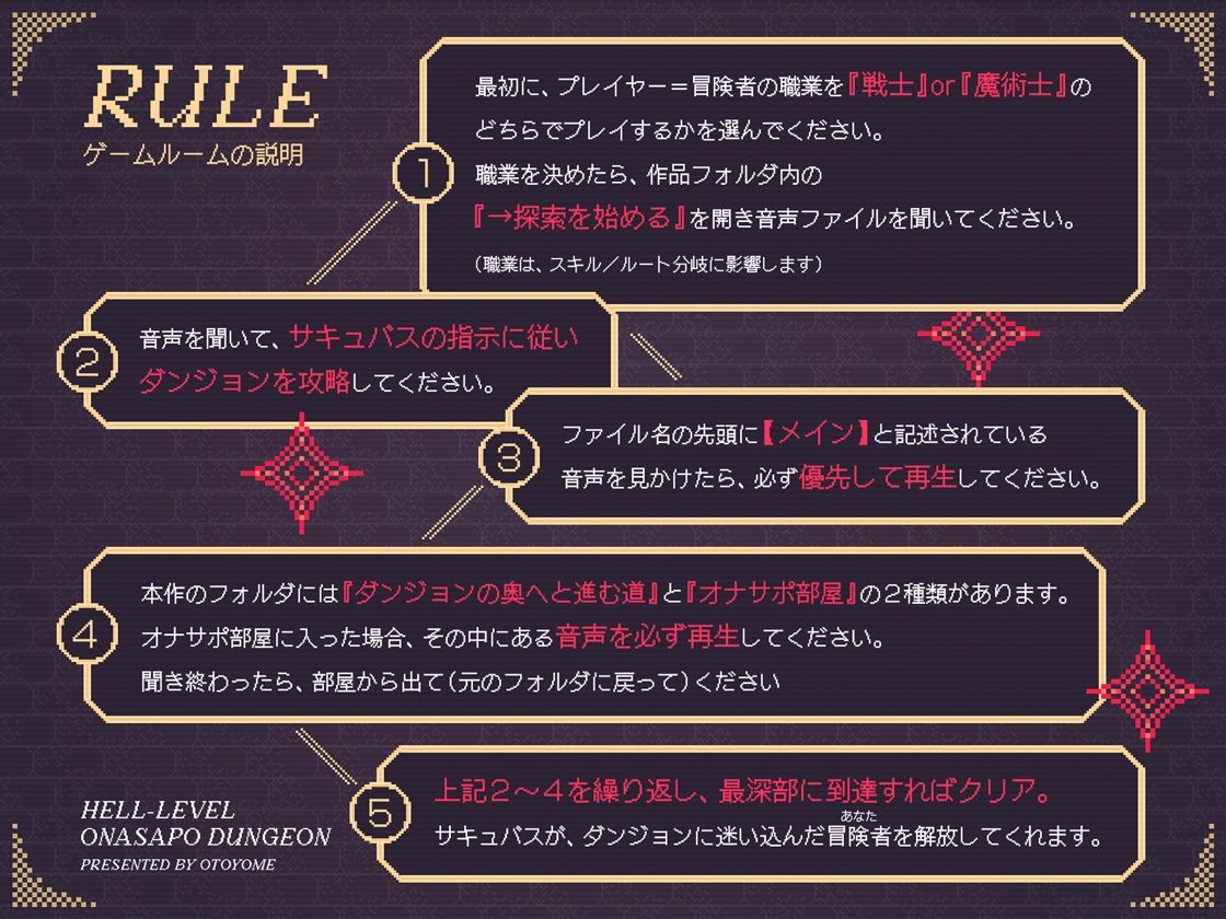 【地獄級】職業選択式オナサポダンジョン〜次々と迫りくる射精誘惑に耐えながら最深部を目指す音声〜 サンプル3ページ目