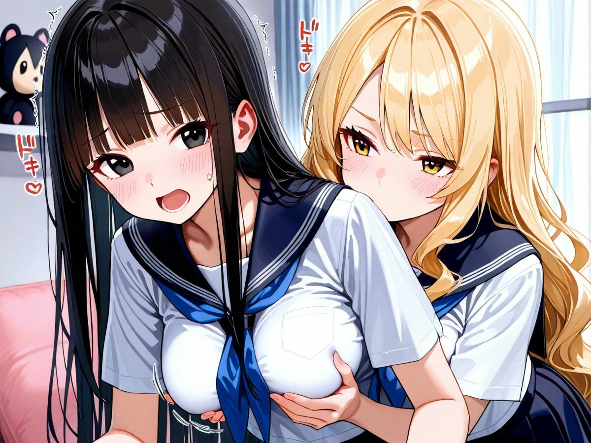 【NTR 百合】初めてできた彼女が俺の幼馴染のギャルに寝取られた！それを見た俺は‥ サンプル3ページ目