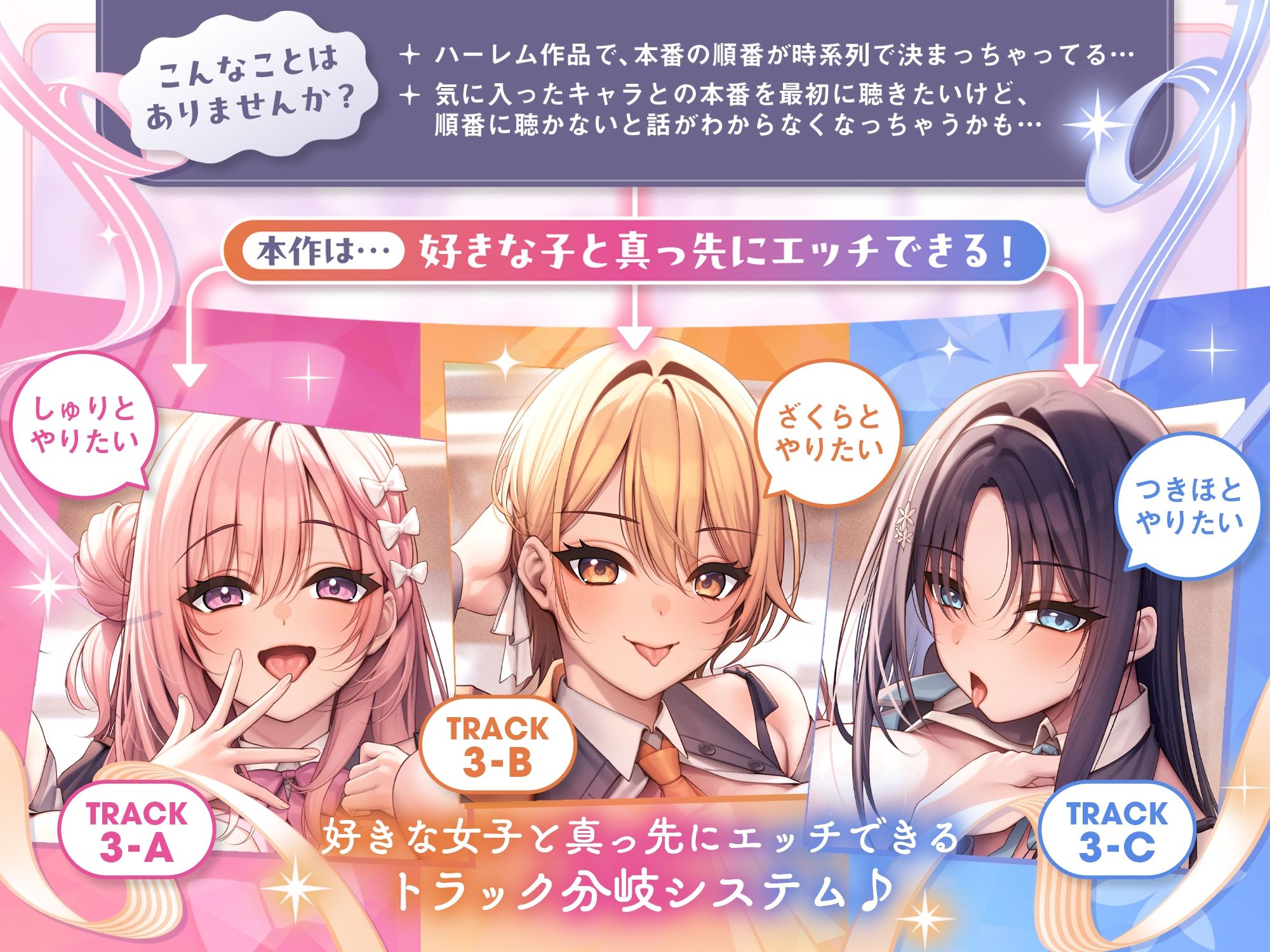 べろちゅー大好きアイドル3人と優越感MAXハーレム4P-かわるがわる濃厚ラブラブべろちゅー＆優越感ムクムク実況＆好きな子を選んで密着4PべろちゅーナマSEX-【キス特化】 サンプル2ページ目