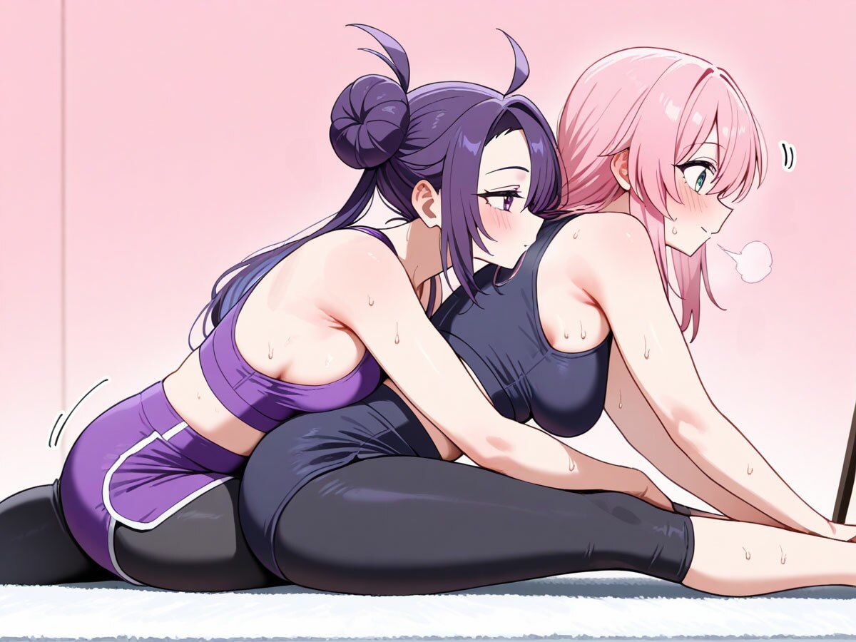【NTR 百合】巨乳ヨガインストラクターに新妻を寝取られ調教された件 サンプル5ページ目
