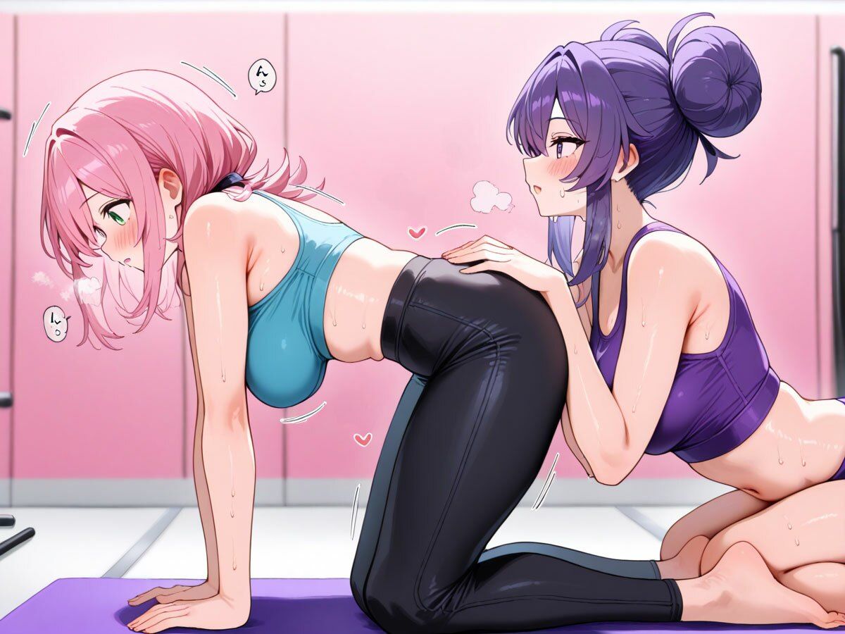【NTR 百合】巨乳ヨガインストラクターに新妻を寝取られ調教された件 サンプル6ページ目