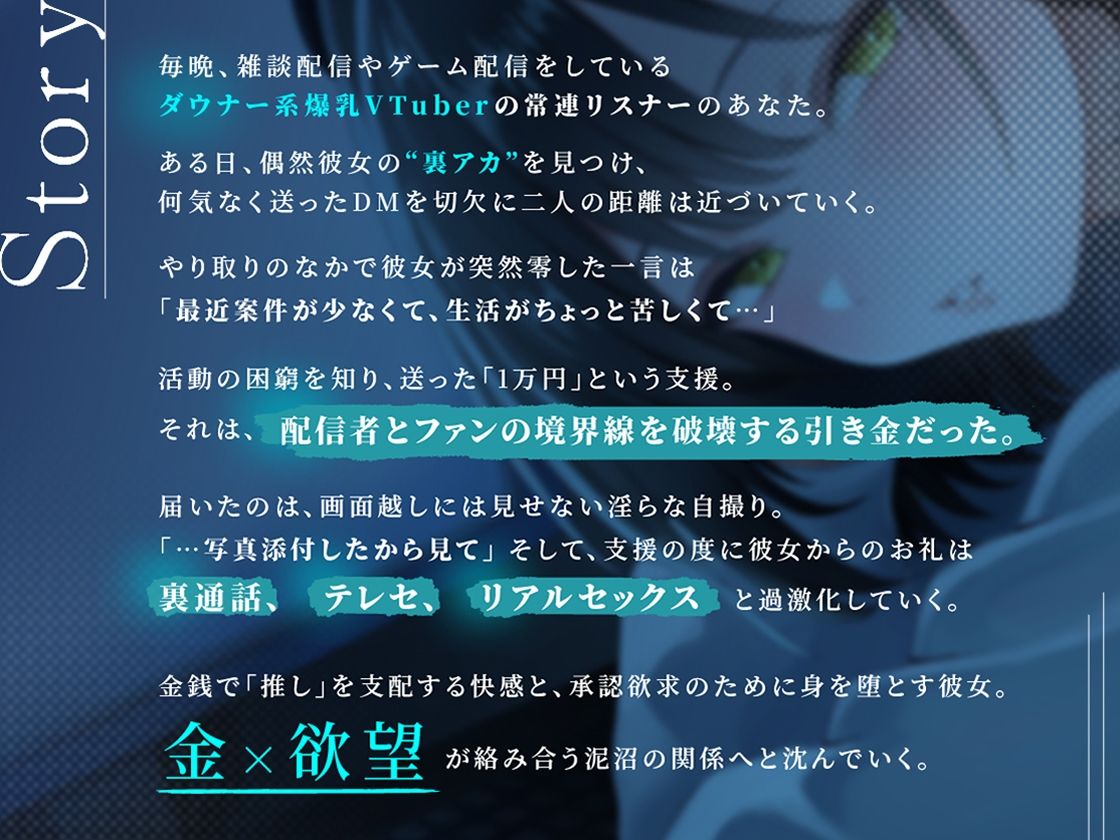 裏垢VTuberの秘密〜その支援、本当に善意ですか？〜 サンプル1ページ目