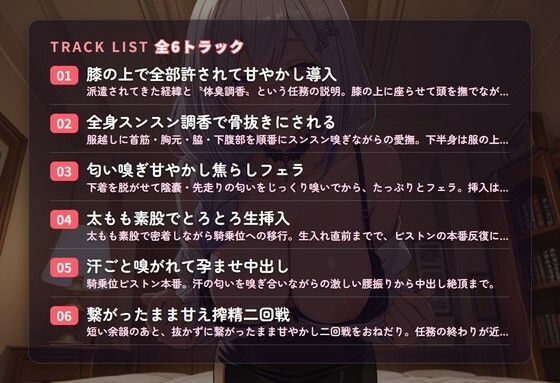 【嗅ぎ甘やかし×匂い調香】クーデレ未来人妻調香師の全身スンスン孕ませご奉仕フェラ 〜あなたの匂いごと飲み干して搾精されちゃう（はーと）〜（全91分） サンプル2ページ目