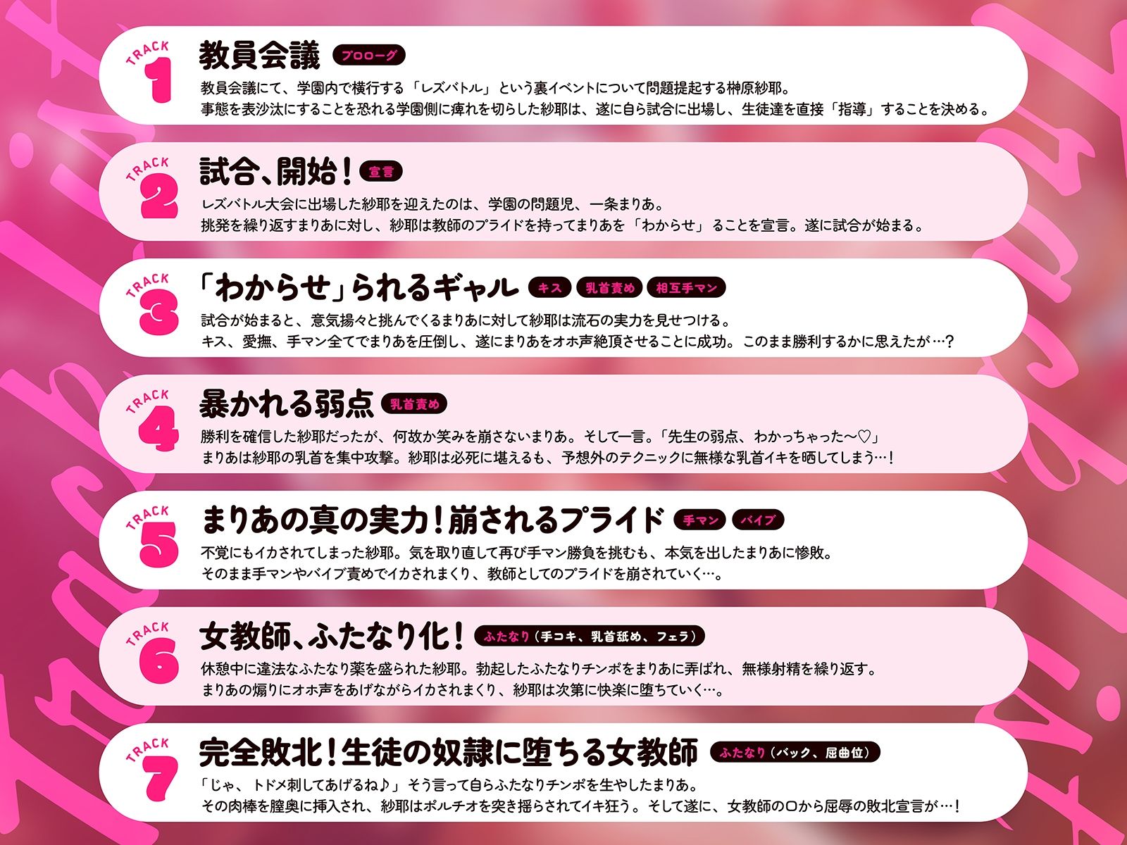 【女学園・レズバトル】女教師vs不良ギャル〜厳格な女教師の暴かれる弱点、崩されるプライド〜【KU100】 サンプル5ページ目