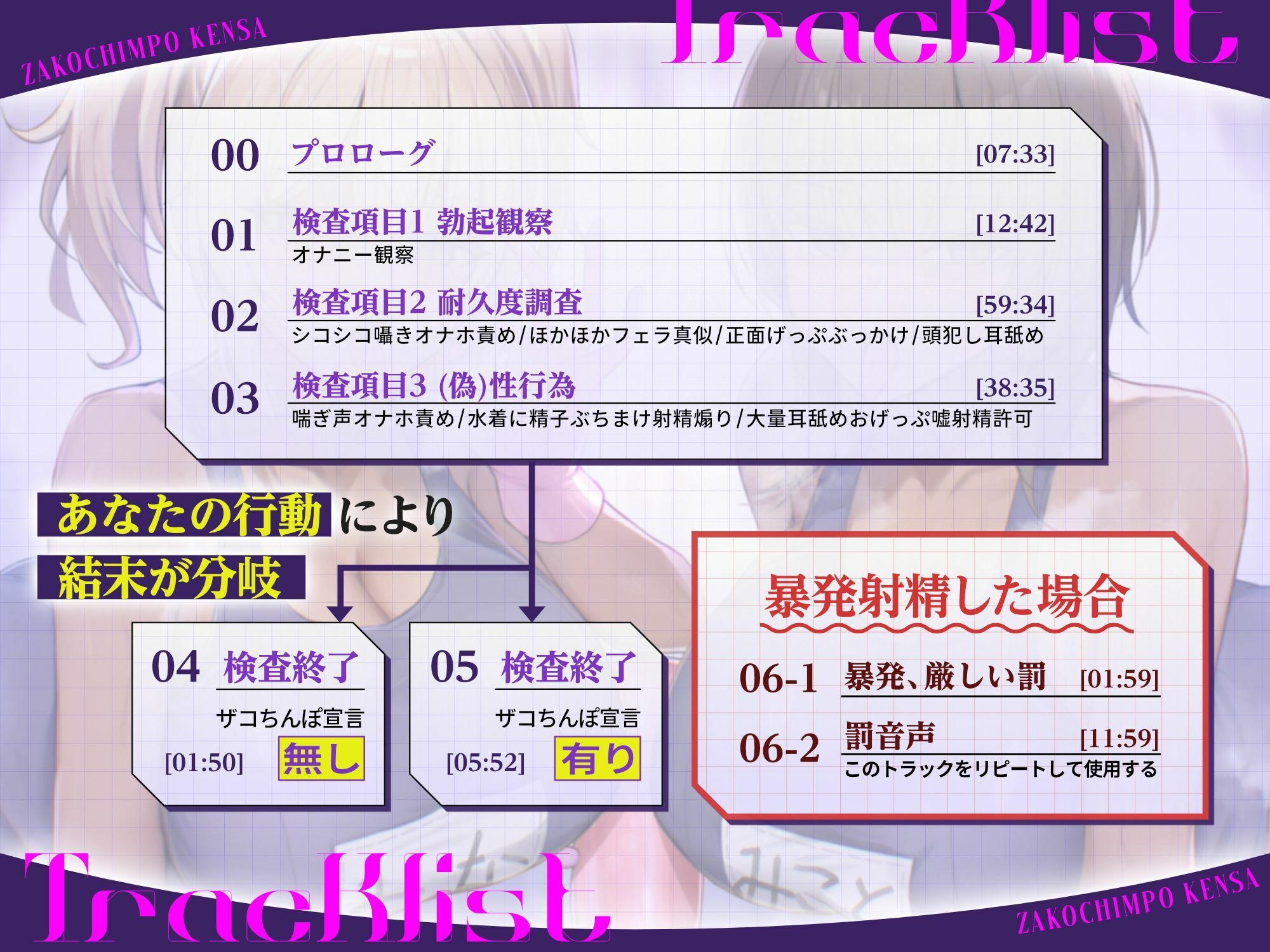 【密着おげっぷ×オナホ嘘えっち】ザコちんぽ検査 きっついオナホ耐久責め×耳舐めおげっぷ大量（偽）性行為で射精するなマゾ サンプル4ページ目
