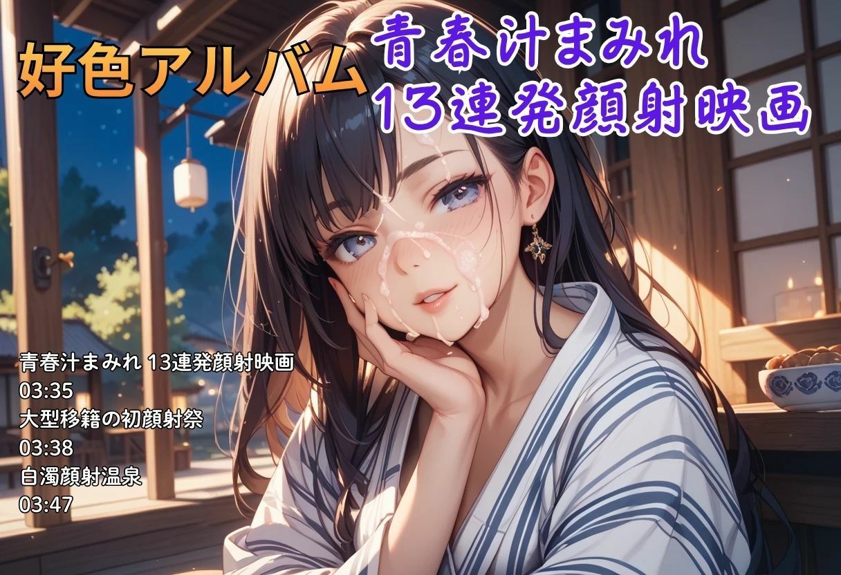 【隠語エロ歌】好色アルバム  青春汁まみれ 13連発顔射映画 サンプル1ページ目