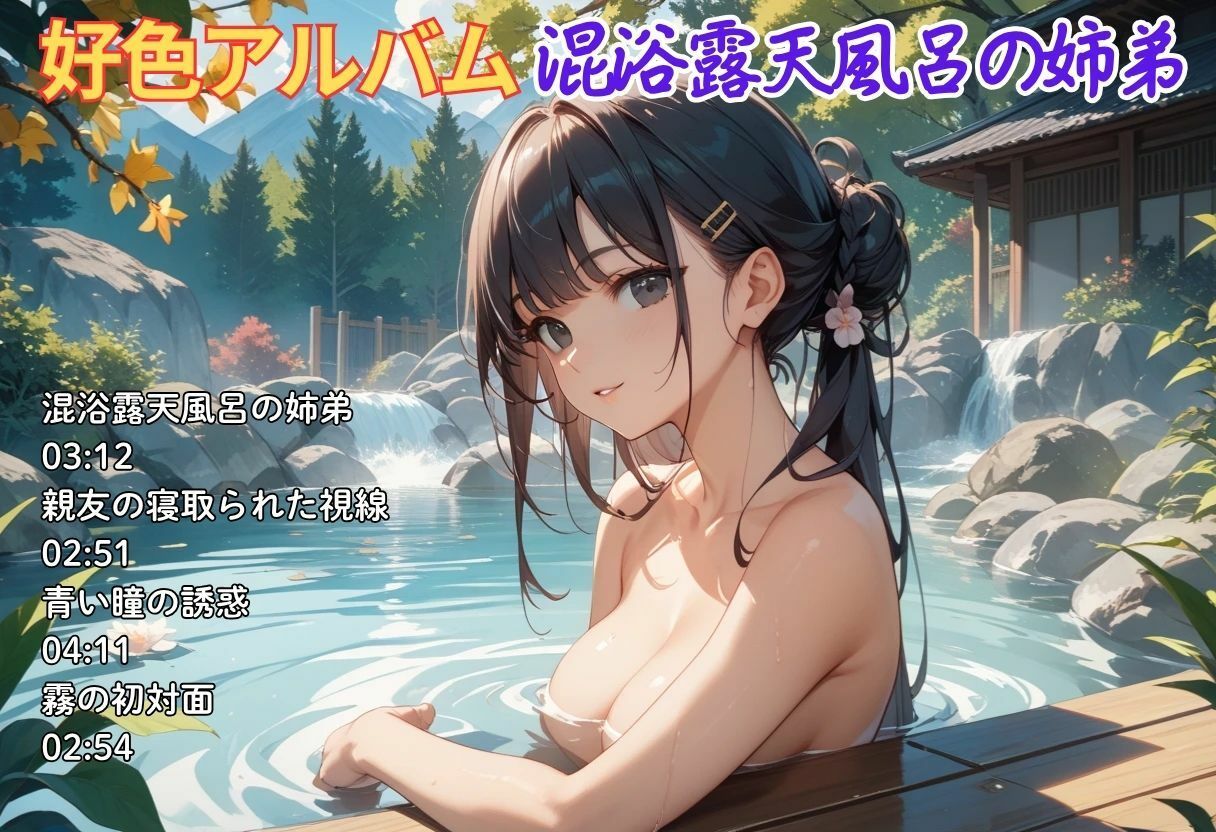 好色アルバム  混浴露天風呂の姉弟 サンプル1ページ目