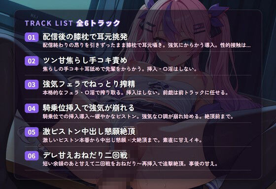 【ツン甘囁き×中出し懇願】生意気人気配信者の興奮鎮めご奉仕えっち 〜強気が崩れて甘えイキ堕ち（はーと）〜（全44分） サンプル2ページ目