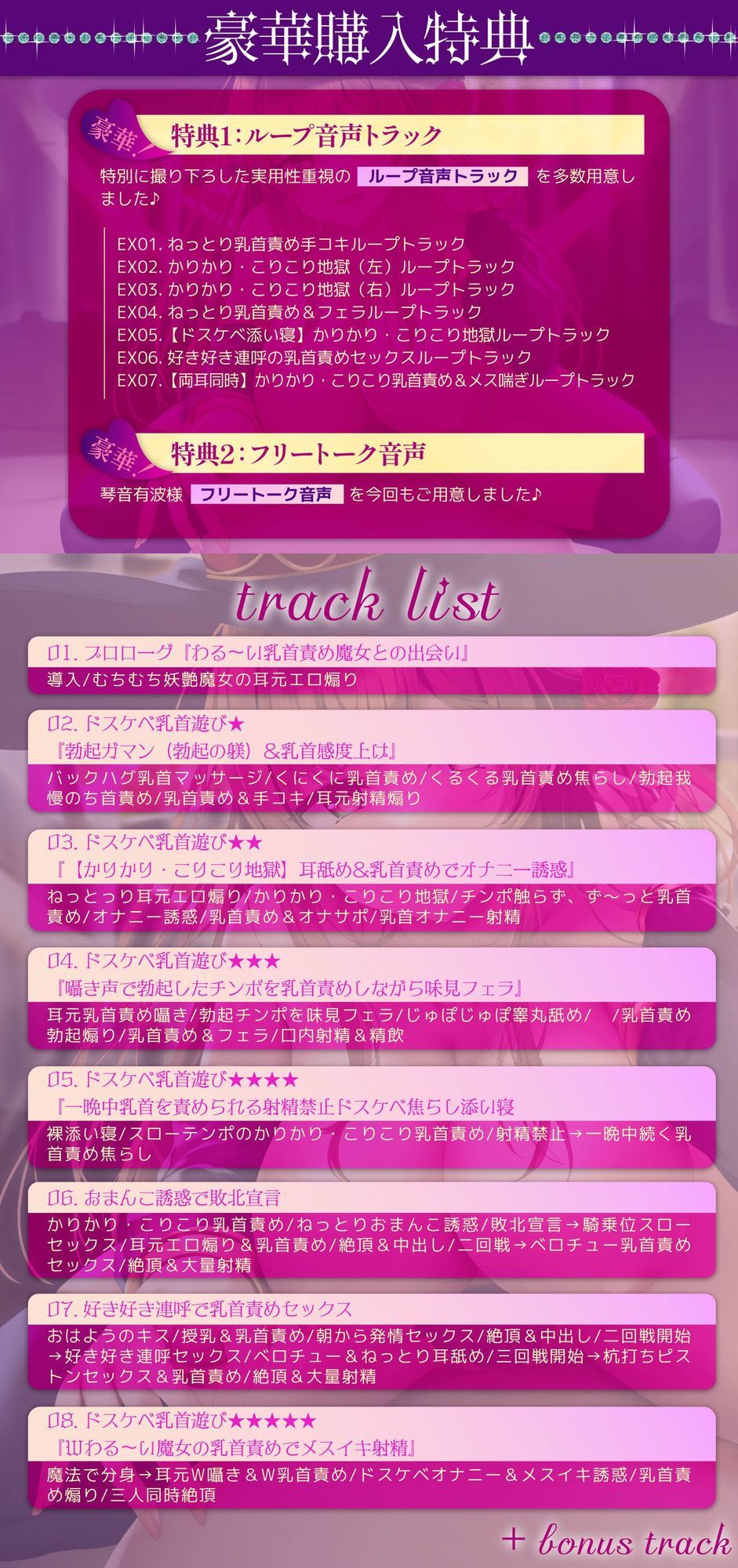 【5段階の乳首責め！】わる〜い乳首責め魔女にドスケベ乳首遊びされちゃう音声〜かりかりこりこり地獄〜 サンプル4ページ目