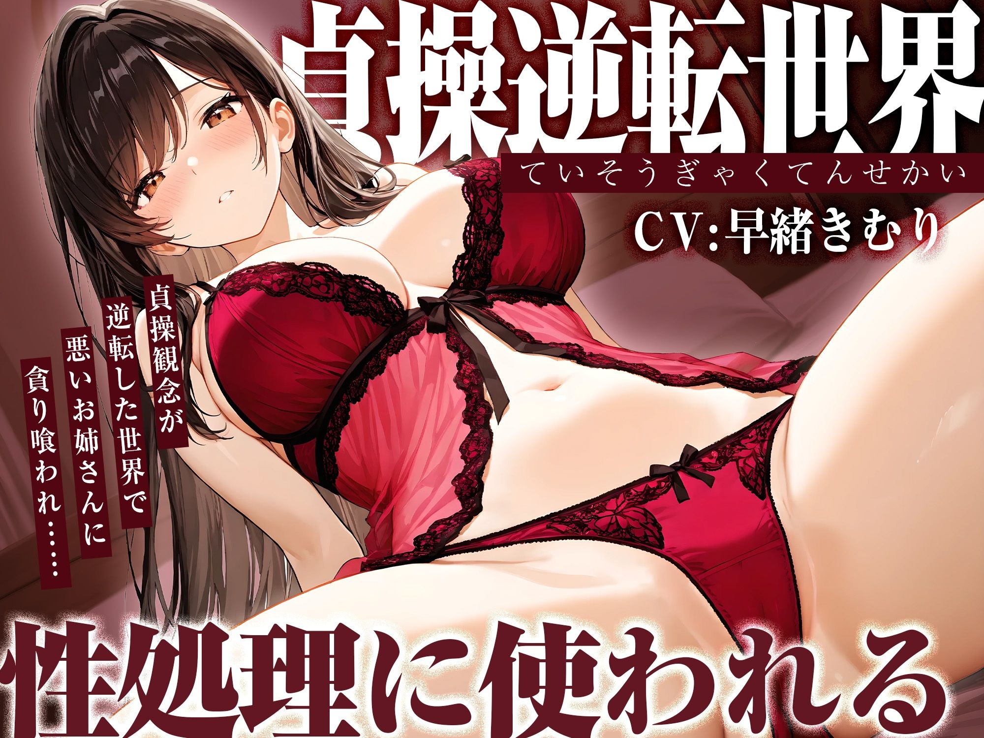 貞操逆転世界で悪いお姉さんに貪り喰われ性処理に使われる【KU100】 サンプル1ページ目