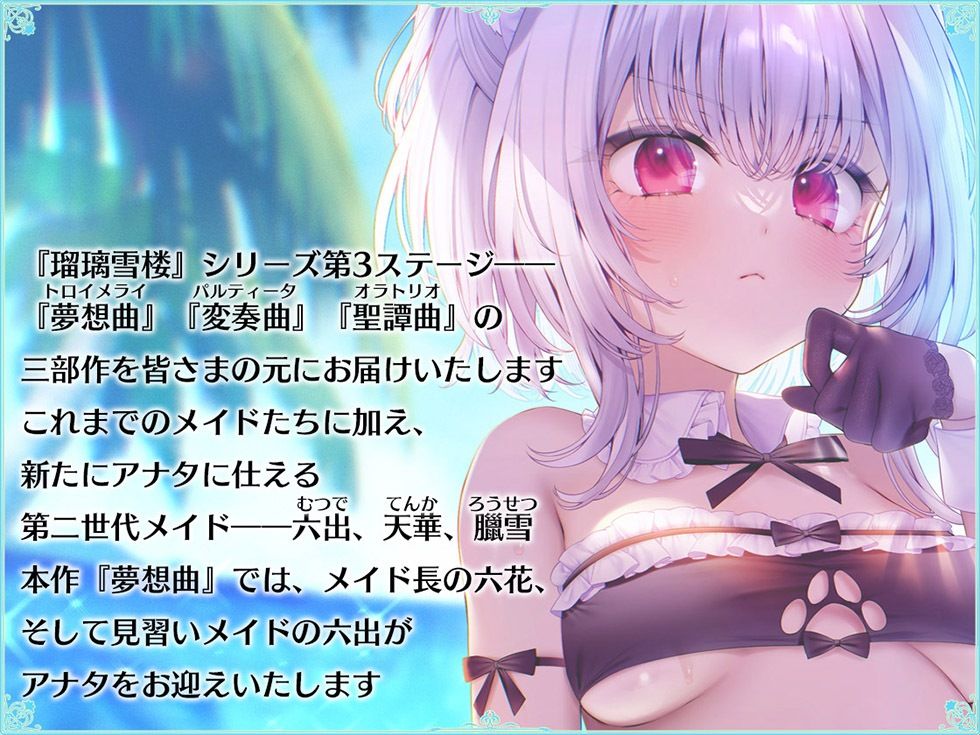 瑠璃雪楼の夢想曲 メイド長六花と見習いメイド六出の憩い【KU100ハイレゾ】 サンプル2ページ目