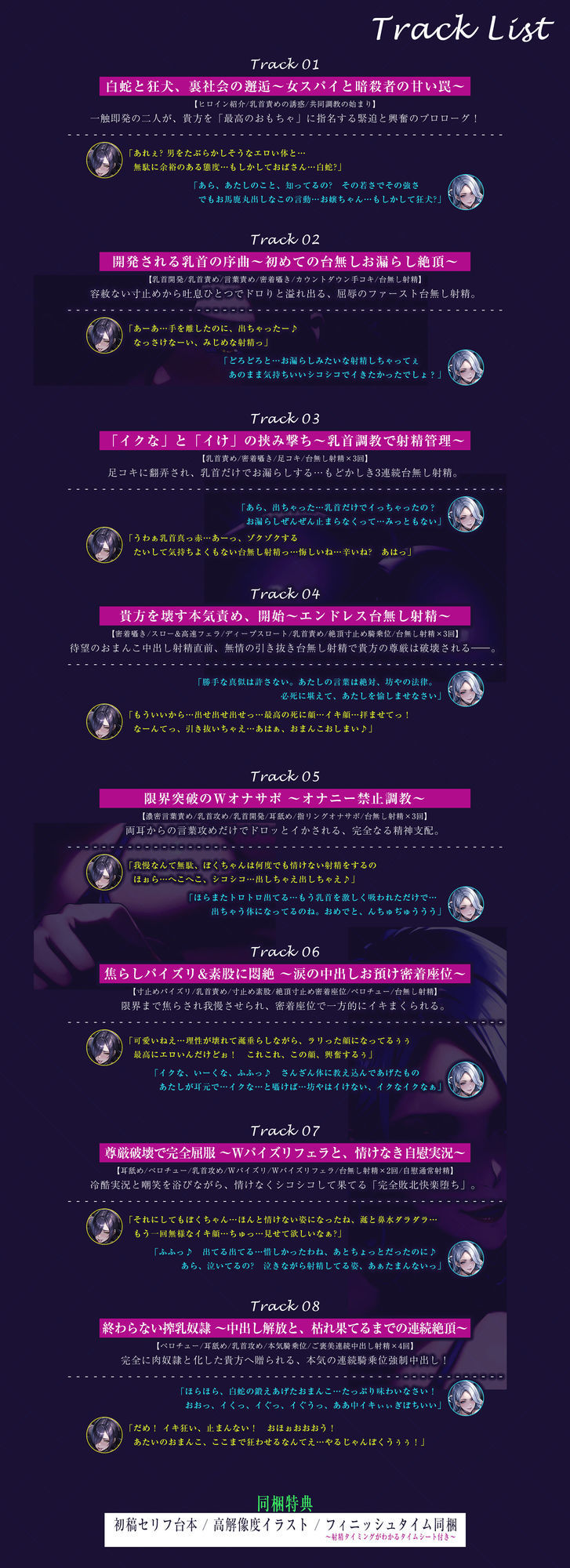 【究極男性受け】甘サド女スパイとドスケベ暗殺者の乳首攻め逆レ  〜乳首開発×「イけ＆イクな」正反対煽り×台無し射精〜 サンプル7ページ目