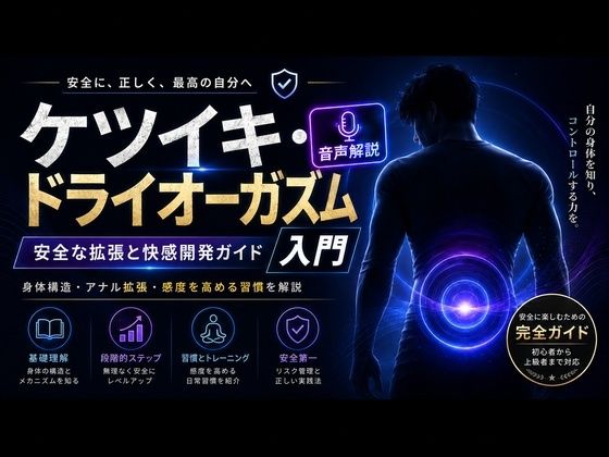 音声解説  射精を超える快楽「メスイキ」  達成にはアナル拡張が必須でありすべてのメスイキの始まりである サンプル1ページ目