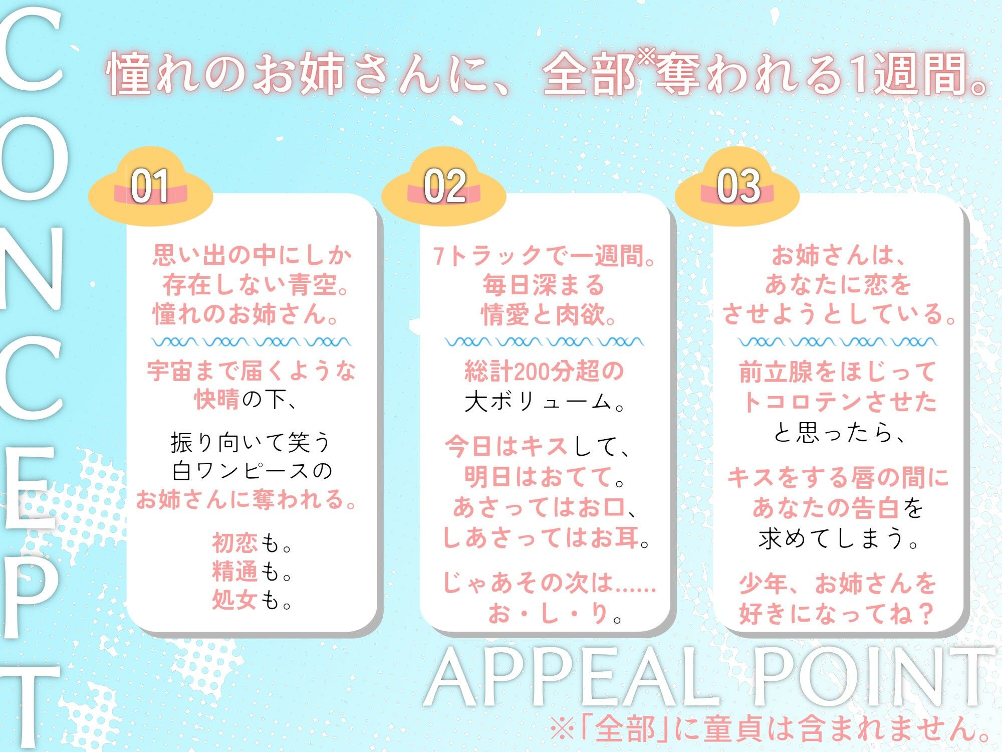 【ふたなりお姉さんと初恋/精通/オス処女喪失】透明お姉さんに全部奪われる一週間。【KU100】 サンプル2ページ目
