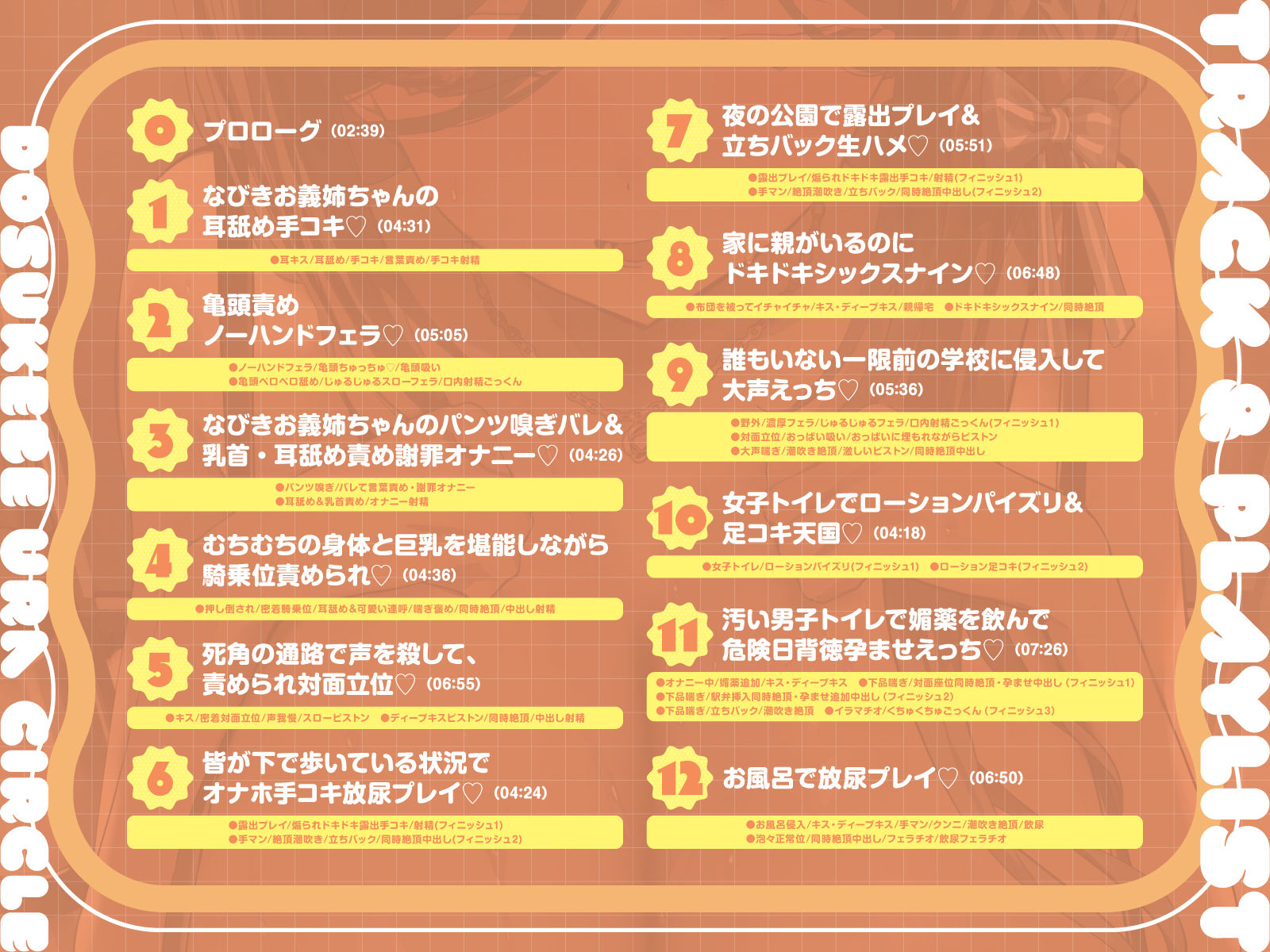 【短時間早抜きGirls】ドスケベ裏サークル3〜イジワルお義姉ちゃん♪なびきのショート音声集〜 サンプル4ページ目