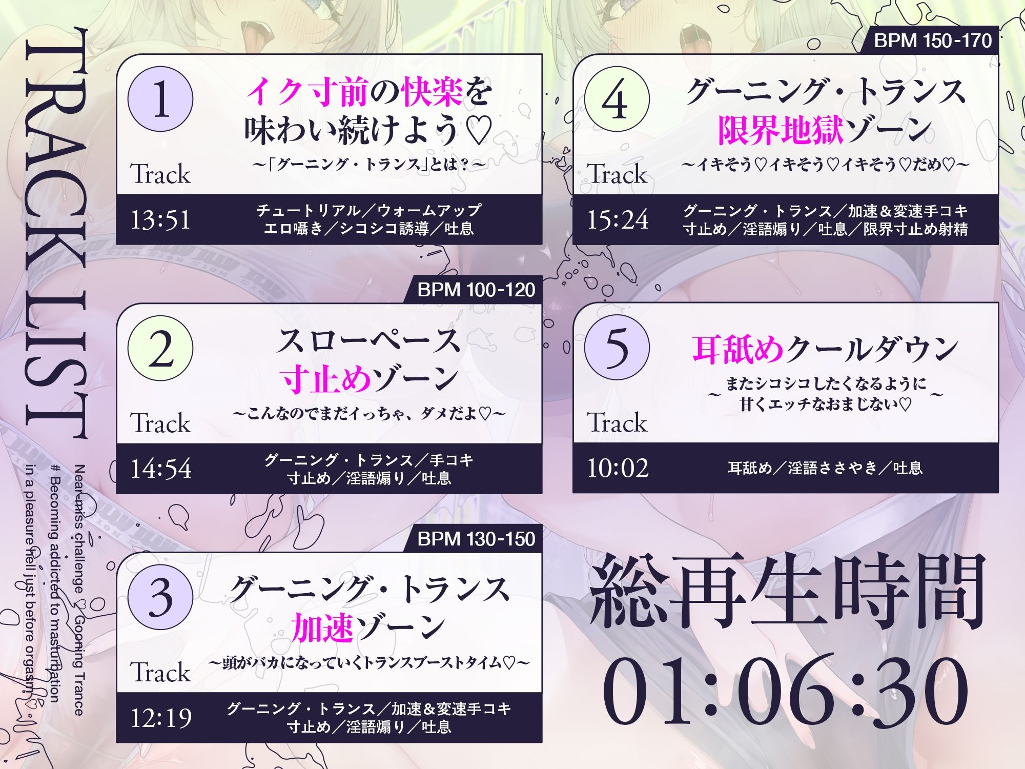 【寸止め×トランス】寸止めチャレンジ（はーと）グーニングトランス＃イク寸前の快楽地獄でセンズリ中毒になっちゃう（はーと）v サンプル7ページ目