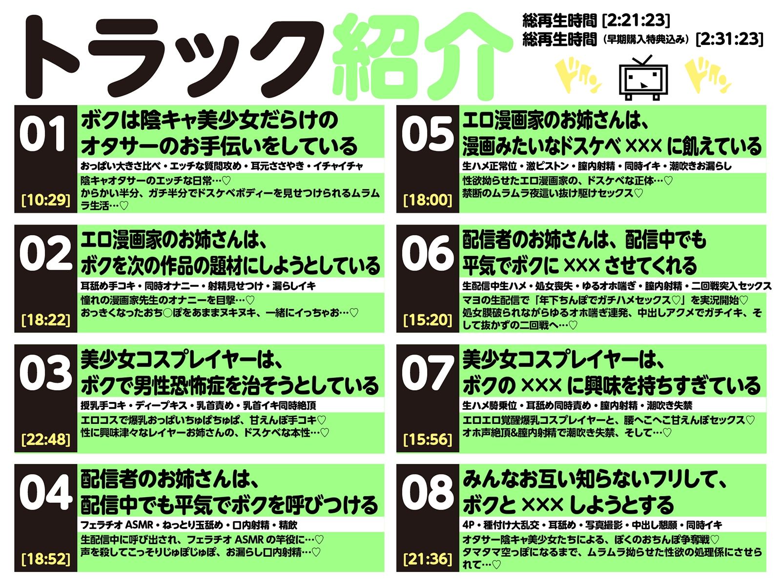 【LIVE2D動画付き】オタサーのショタ〜変態陰キャお姉さんだらけのドスケベオタサーで毎日あまあま（はーと）セックスアシスタント性活〜【陰キャダウナー×おねショタ】 サンプル8ページ目