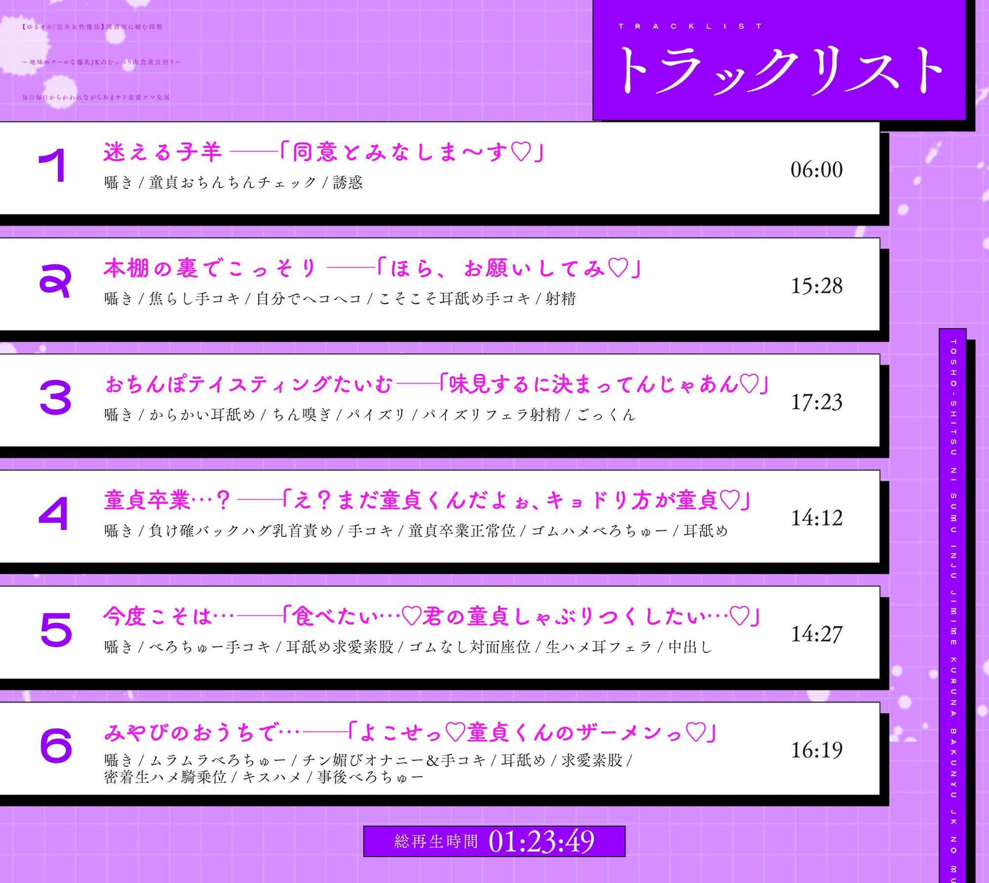 【ゆるオホ/完全女性優位】 図書室に棲む淫獣 〜地味めクールな爆乳JKのむっつり肉食童貞狩り〜 毎日毎日からかわれながらあまサド求愛ナマ交尾 サンプル5ページ目
