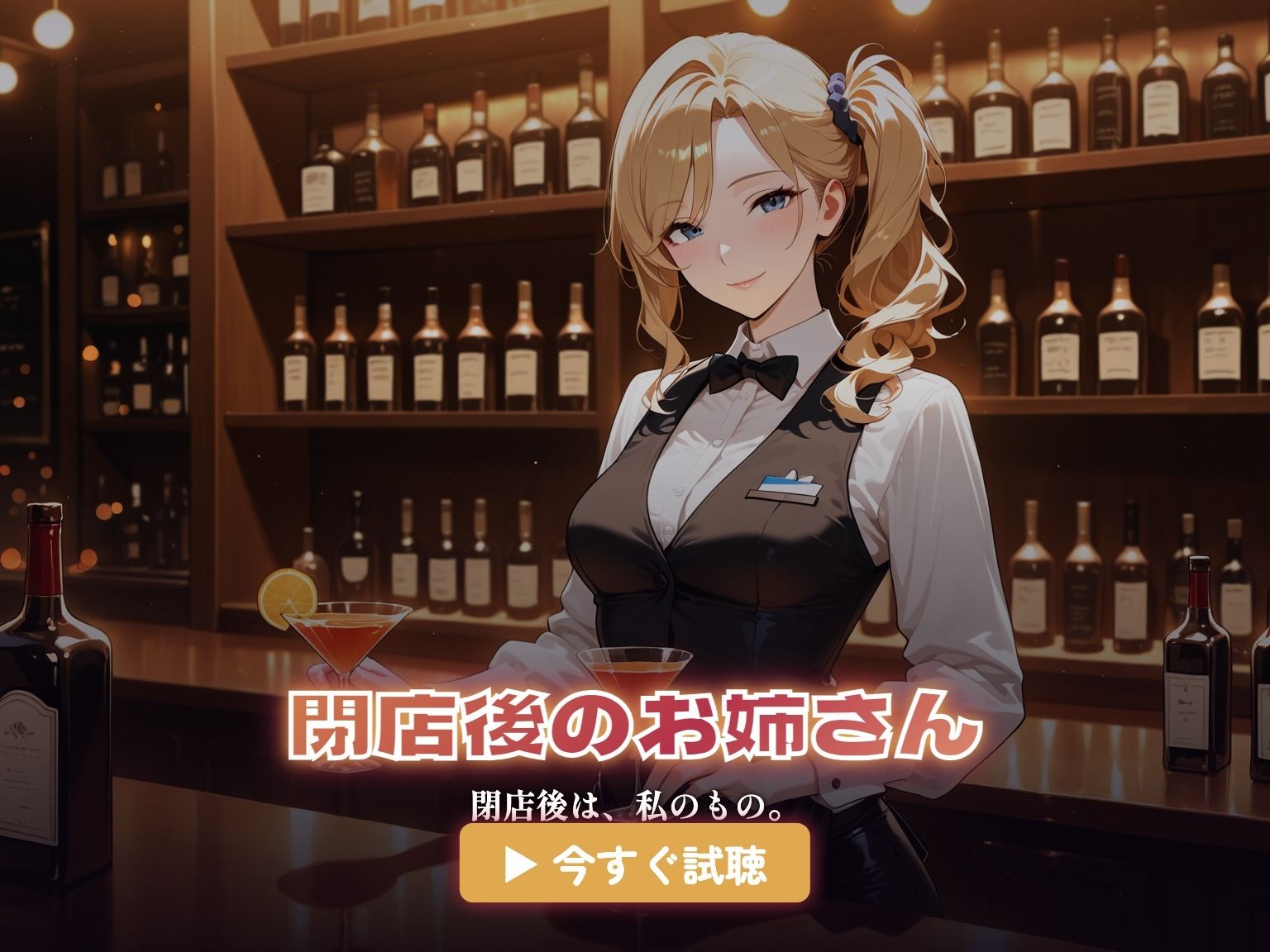 【総集編4時間】バーテンダーのお姉さんのささやきセックス（CG120枚付） サンプル4ページ目