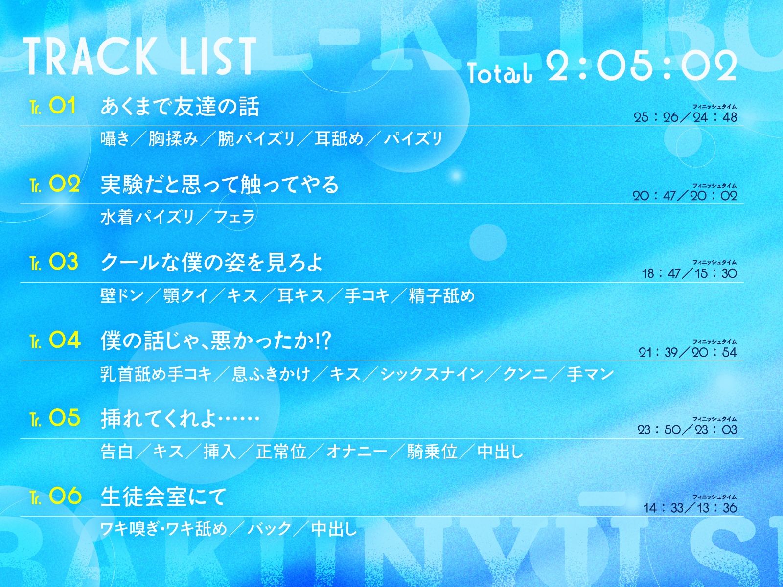 【KU100/2時間】クール系ボーイッシュ王子様が爆乳競泳水着で誘惑してくる話【男性受け/密着囁き】 サンプル3ページ目