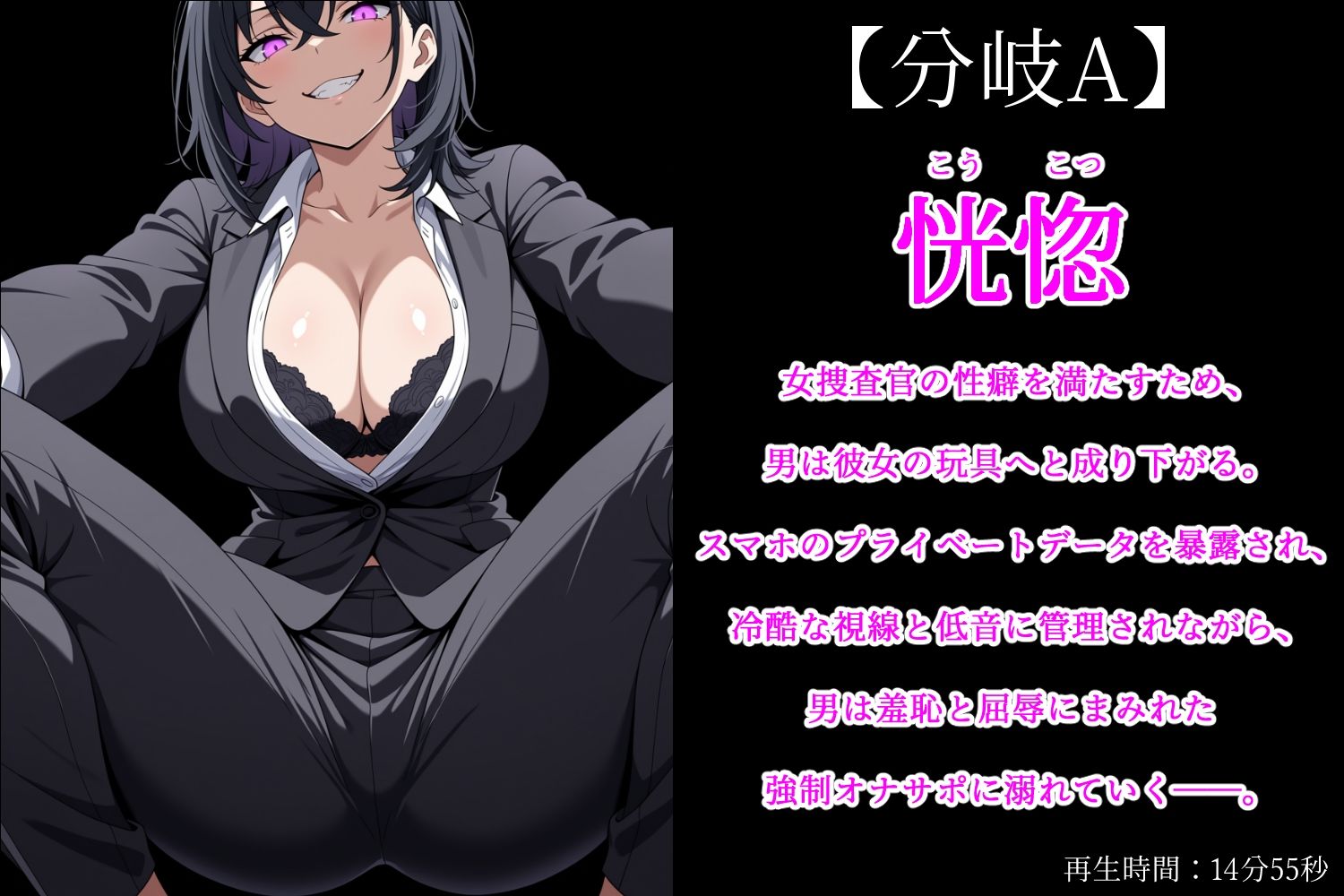 【結末分岐型】 恍惚と屈辱 サンプル2ページ目