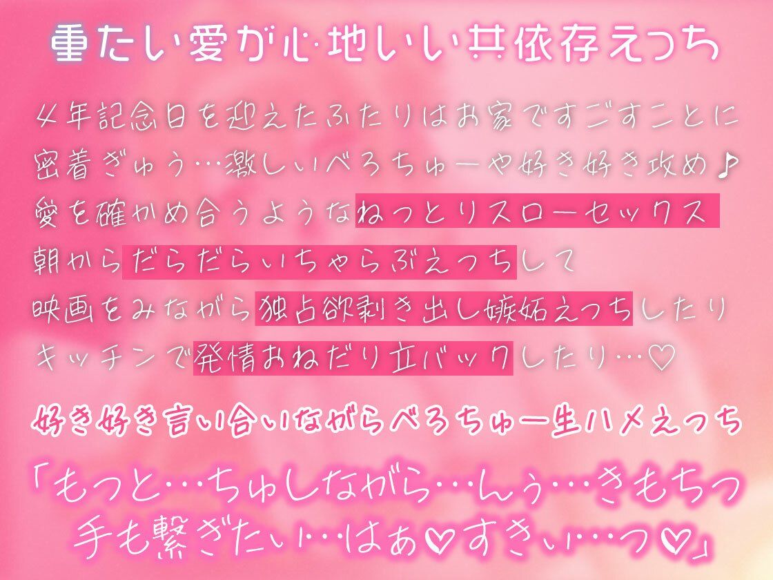 【3時間アドリブ】キスハメ共依存性活〜溺れるくらい激しいキスでヤバいほど愛してくれる彼女〜 サンプル2ページ目