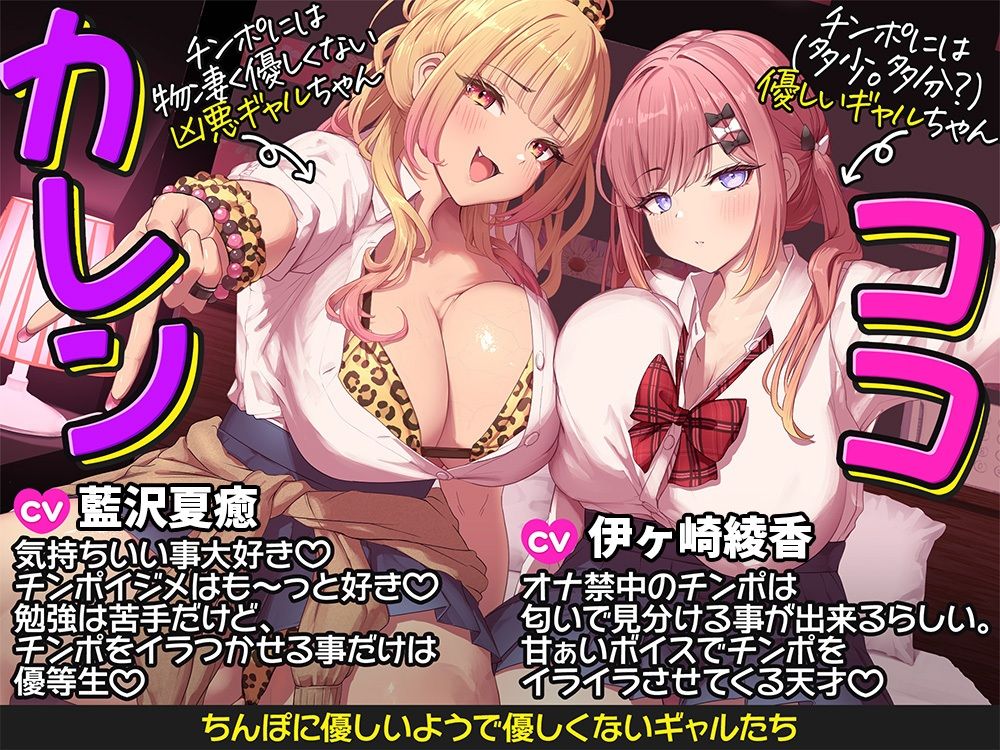 【約3時間半/両耳密着囁き】ちんぽに優しいギャルとちんぽに優しくないギャル。 〜甘やかしと意地悪でおちんぽ大混乱何も考えられなくなるまでお射精カツアゲ♪〜 サンプル2ページ目