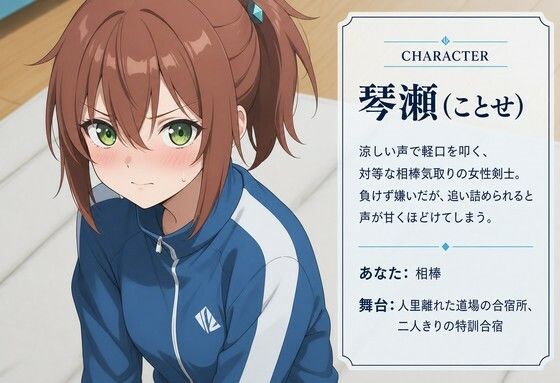 【衣擦れ×言葉責め】対等な相棒のはずが、二人だけの特訓合宿でとろとろに堕とされる話 サンプル1ページ目